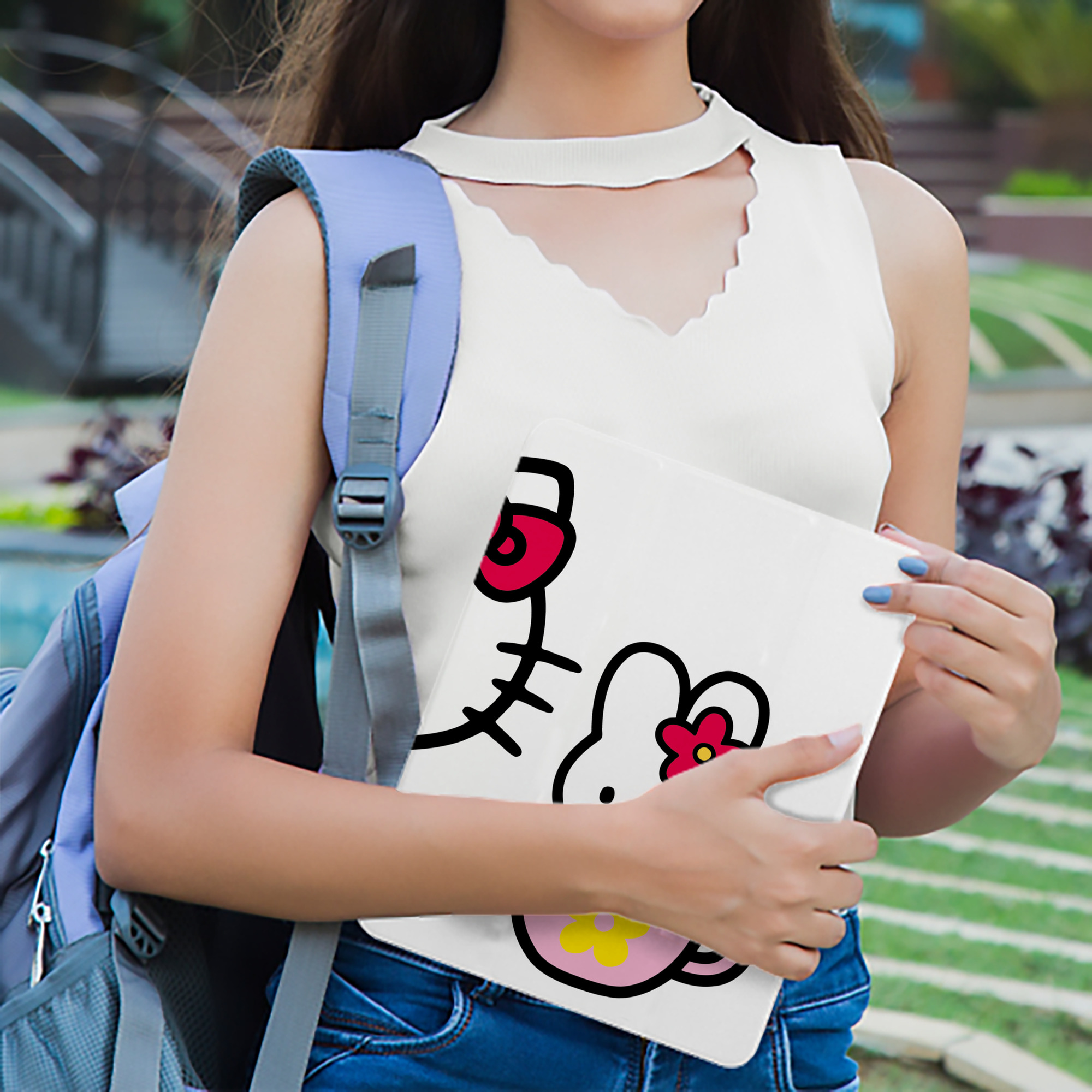 Hello Kitty ハローキティ IPad ケース ブック型 PUレザー TPU 耐衝撃 軽量 薄型 ペン収納なし 全面保護 IPad 各モデル対応