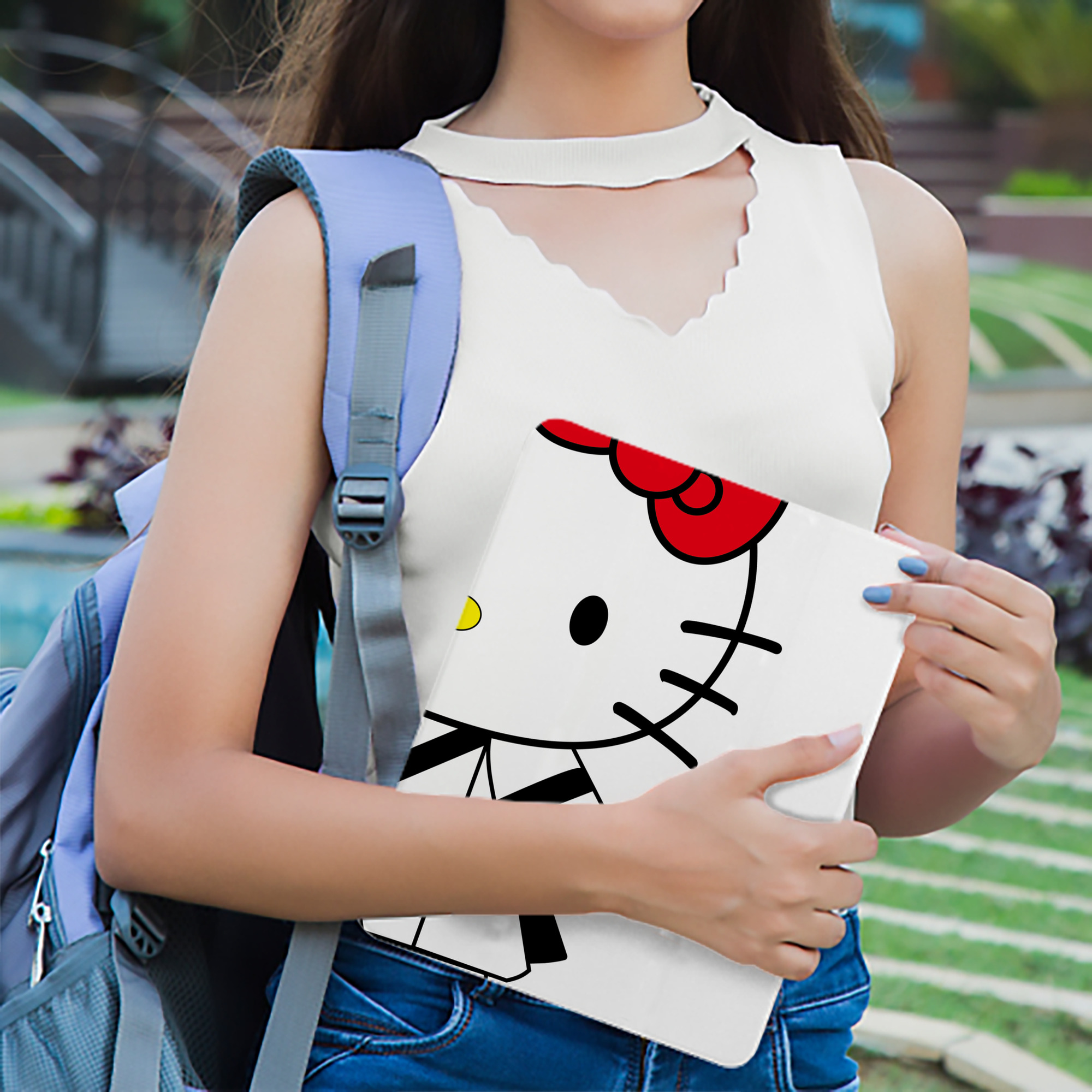 Hello Kitty ハローキティ IPad ケース ブック型 PUレザー TPU 耐衝撃 軽量 薄型 ペン収納なし 全面保護 IPad 各モデル対応