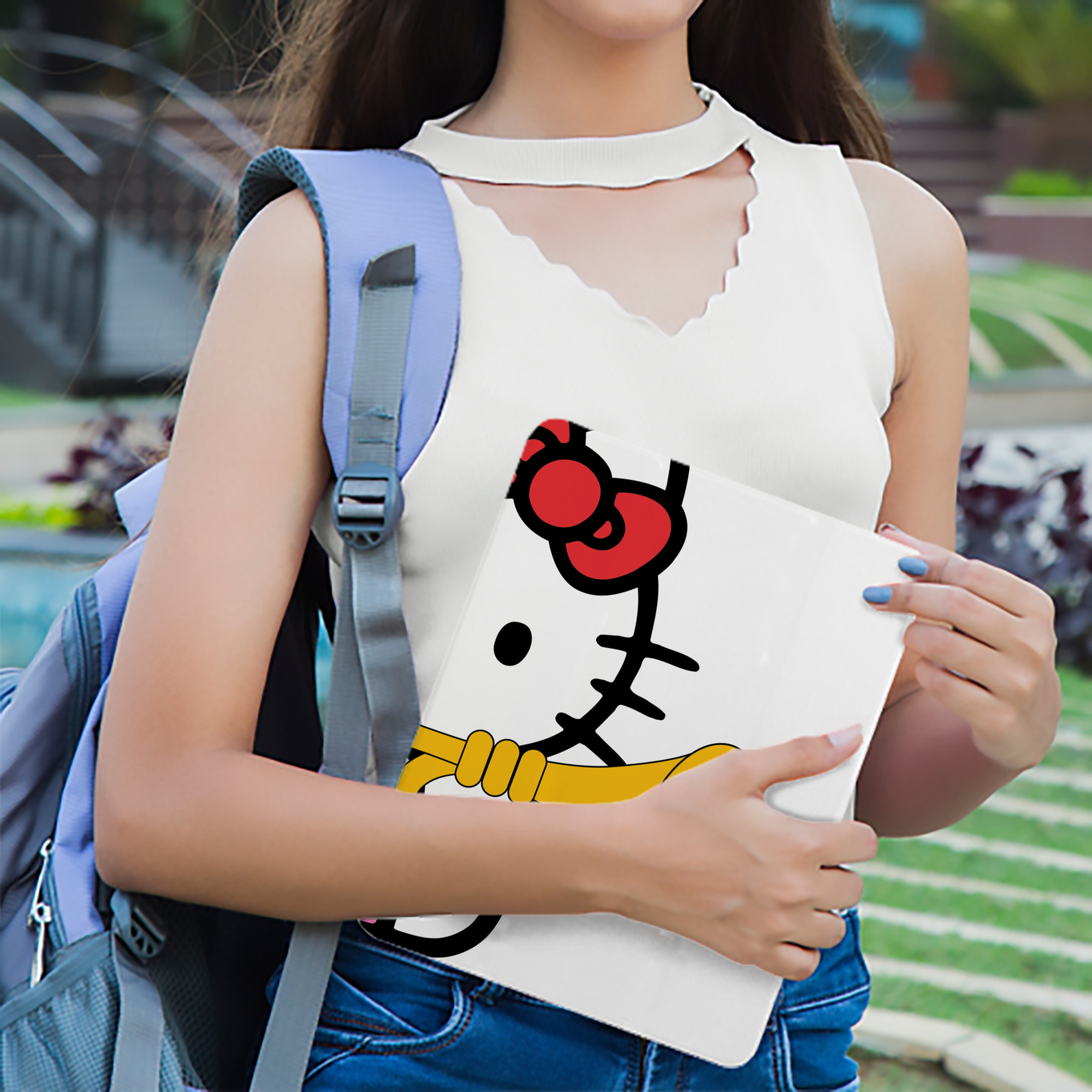 Hello Kitty ハローキティ IPad ケース ブック型 PUレザー TPU 耐衝撃 軽量 薄型 ペン収納なし 全面保護 IPad 各モデル対応
