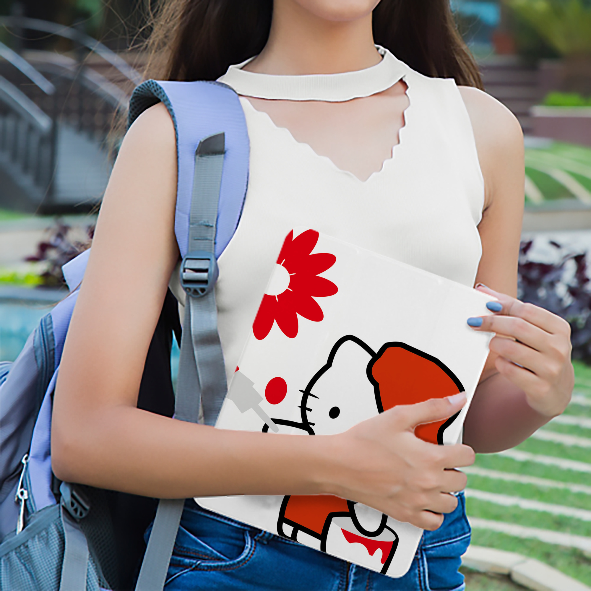 Hello Kitty ハローキティ IPad ケース ブック型 PUレザー TPU 耐衝撃 軽量 薄型 ペン収納なし 全面保護 IPad 各モデル対応