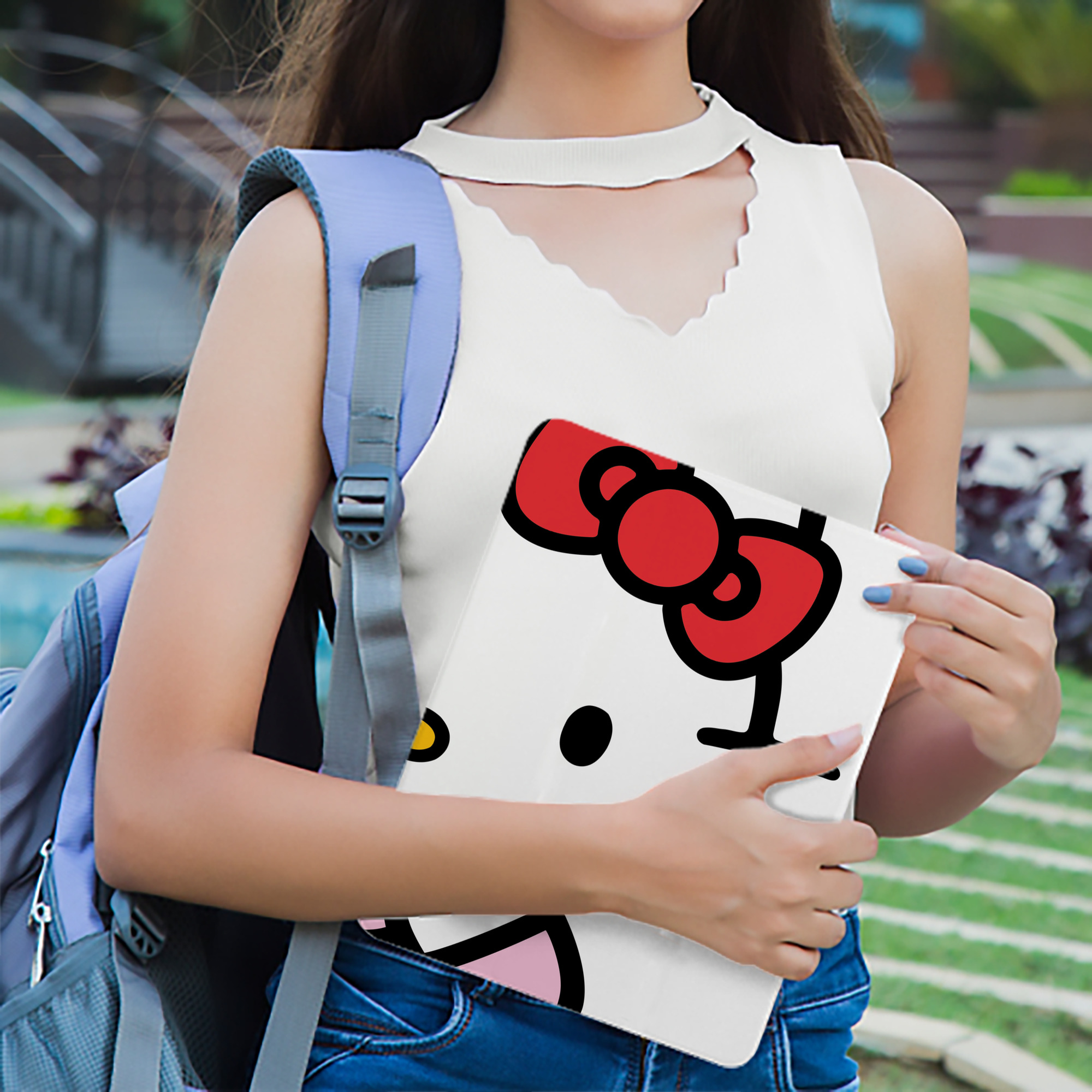 Hello Kitty ハローキティ IPad ケース ブック型 PUレザー TPU 耐衝撃 軽量 薄型 ペン収納なし 全面保護 IPad 各モデル対応