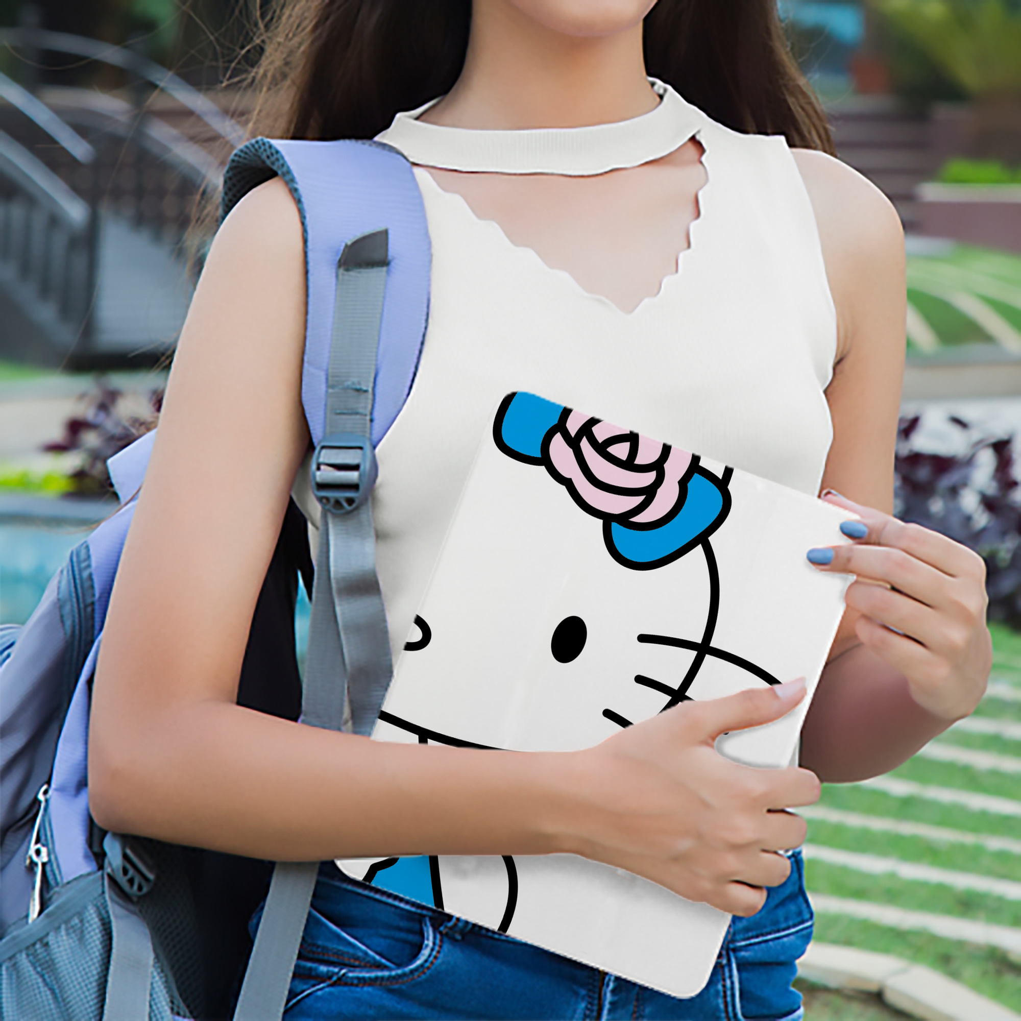 Hello Kitty ハローキティ IPad ケース ブック型 PUレザー TPU 耐衝撃 軽量 薄型 ペン収納なし 全面保護 IPad 各モデル対応