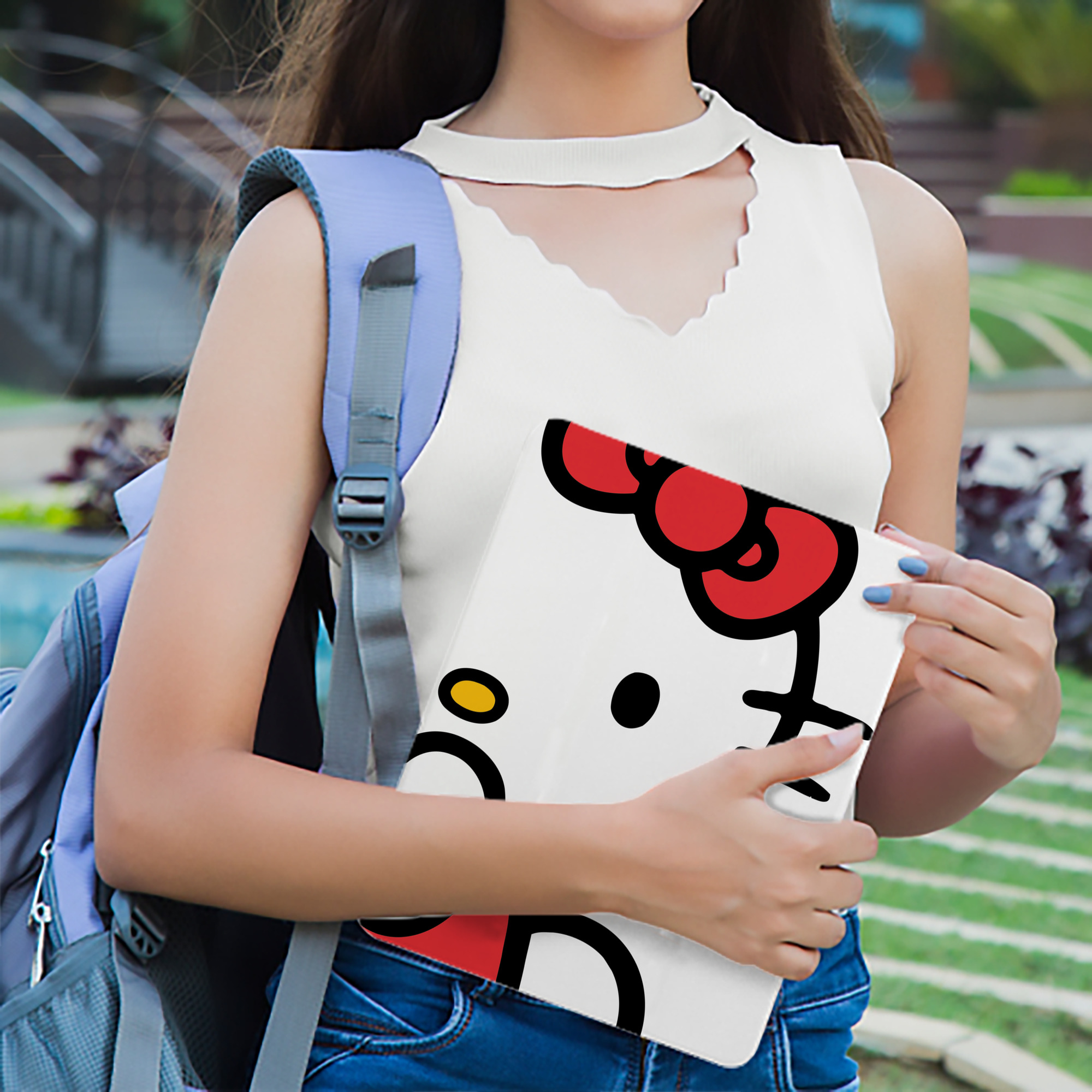 Hello Kitty ハローキティ IPad ケース ブック型 PUレザー TPU 耐衝撃 軽量 薄型 ペン収納なし 全面保護 IPad 各モデル対応