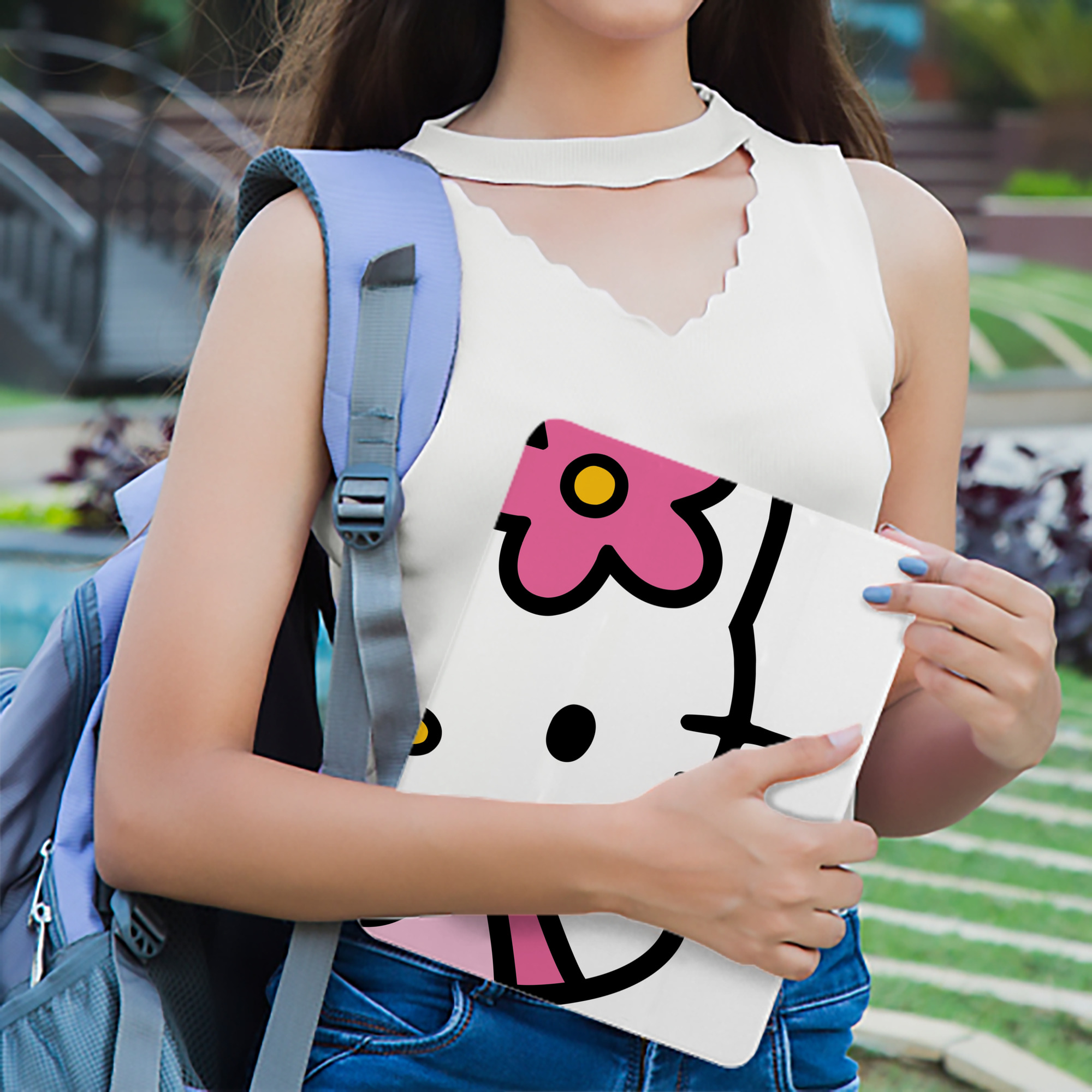 Hello Kitty ハローキティ IPad ケース ブック型 PUレザー TPU 耐衝撃 軽量 薄型 ペン収納なし 全面保護 IPad 各モデル対応
