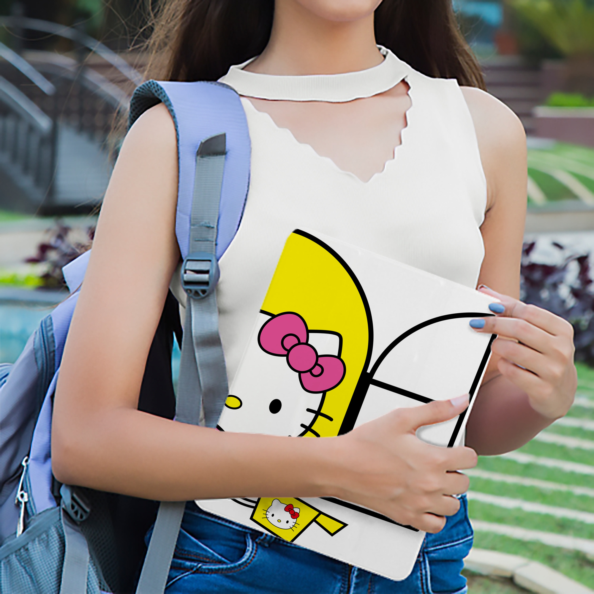 Hello Kitty ハローキティ IPad ケース ブック型 PUレザー TPU 耐衝撃 軽量 薄型 ペン収納なし 全面保護 IPad 各モデル対応