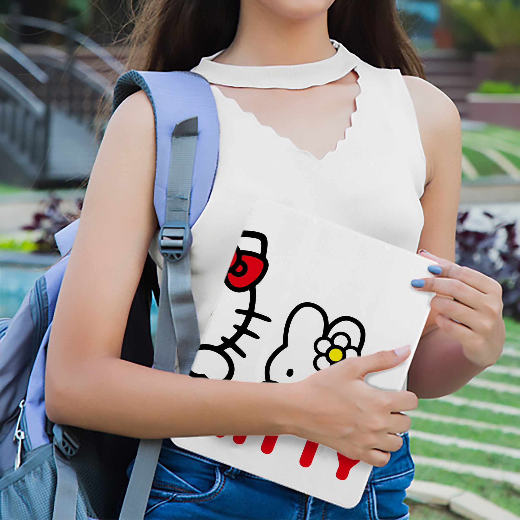Hello Kitty ハローキティ IPad ケース ブック型 PUレザー TPU 耐衝撃 軽量 薄型 ペン収納なし 全面保護 IPad 各モデル対応