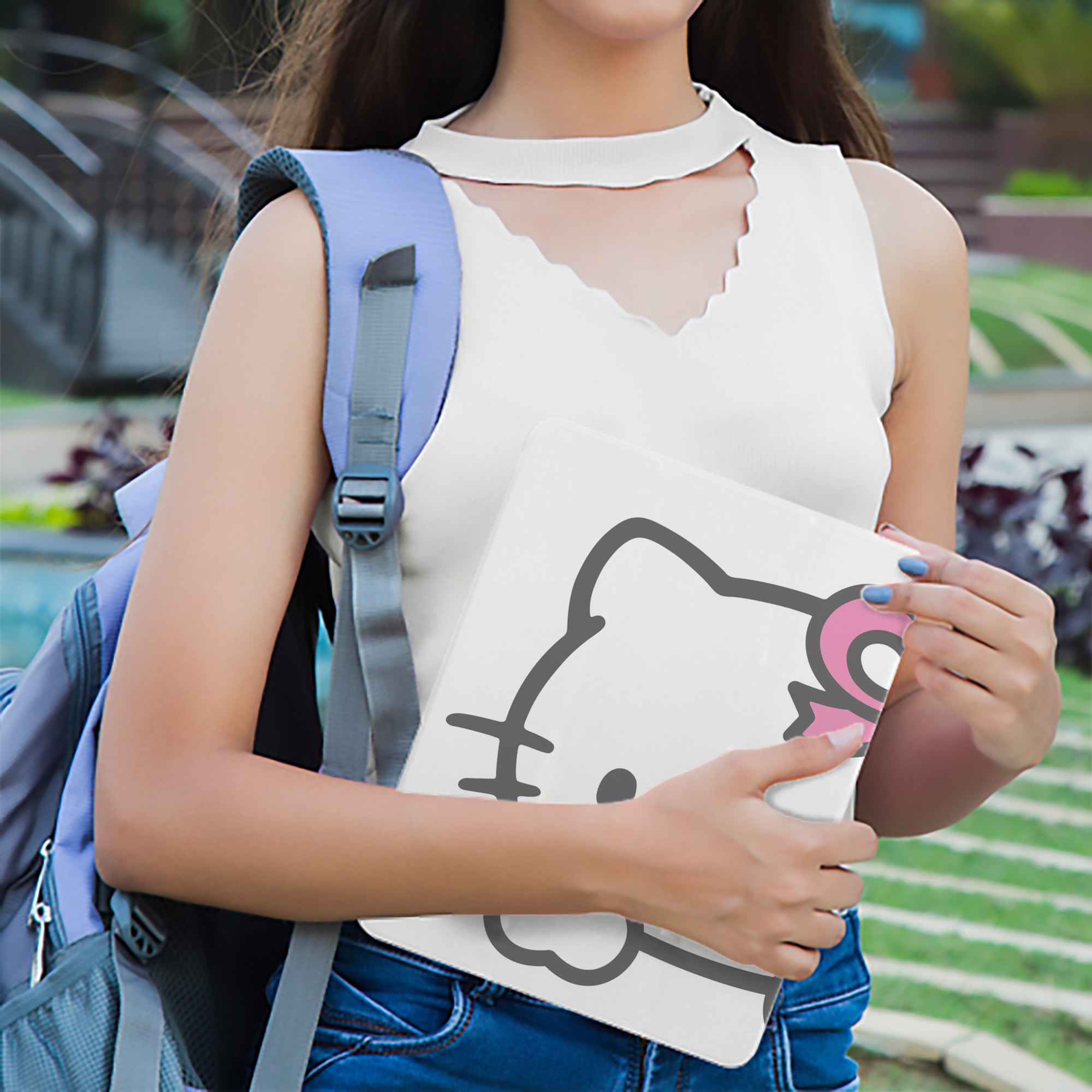 Hello Kitty ハローキティ IPad ケース ブック型 PUレザー TPU 耐衝撃 軽量 薄型 ペン収納なし 全面保護 IPad 各モデル対応