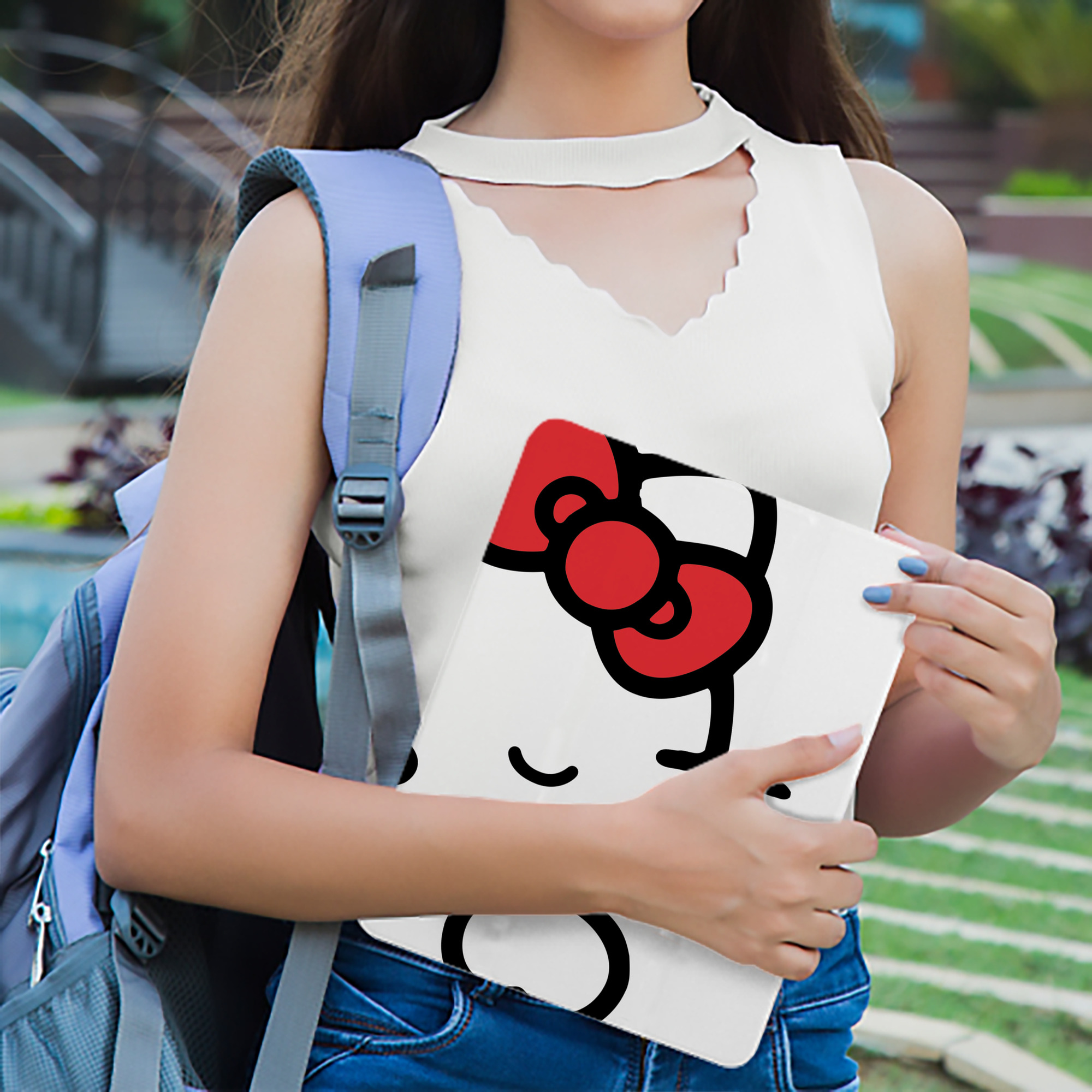 Hello Kitty ハローキティ IPad ケース ブック型 PUレザー TPU 耐衝撃 軽量 薄型 ペン収納なし 全面保護 IPad 各モデル対応