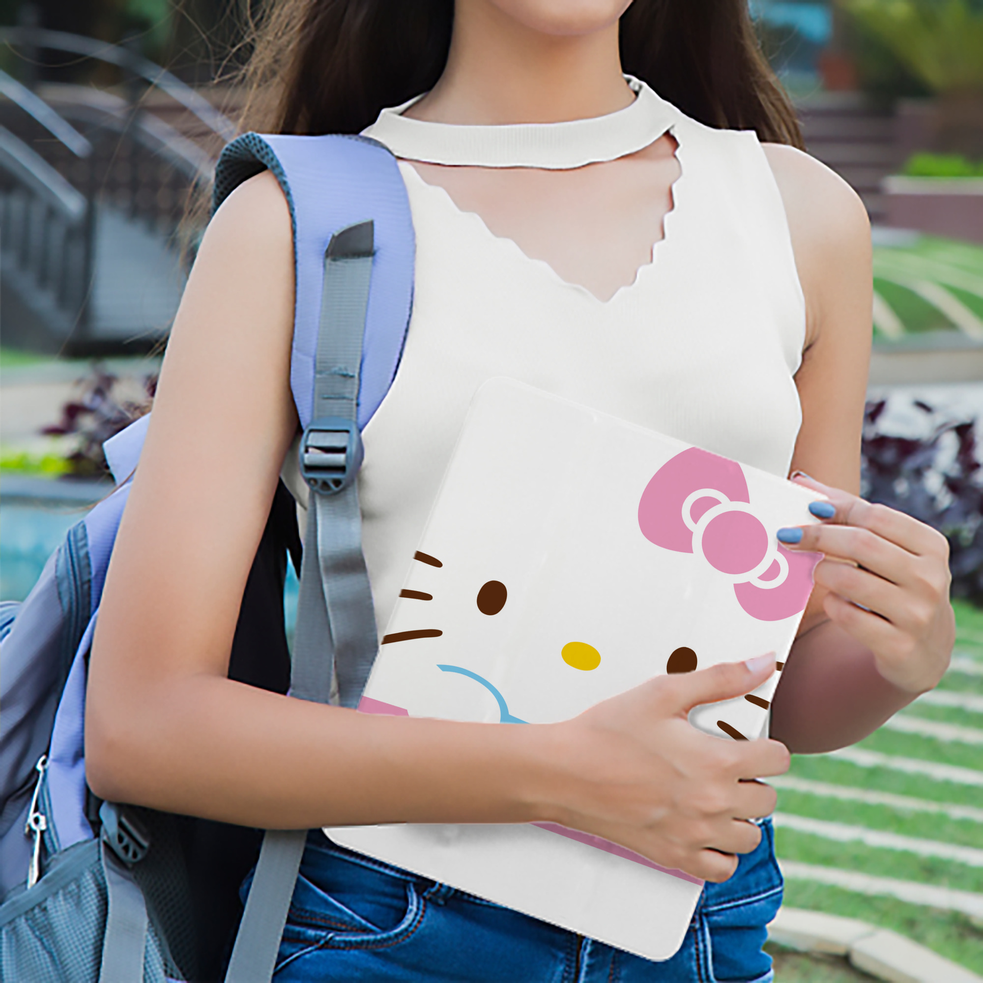 Hello Kitty ハローキティ IPad ケース ブック型 PUレザー TPU 耐衝撃 軽量 薄型 ペン収納なし 全面保護 IPad 各モデル対応