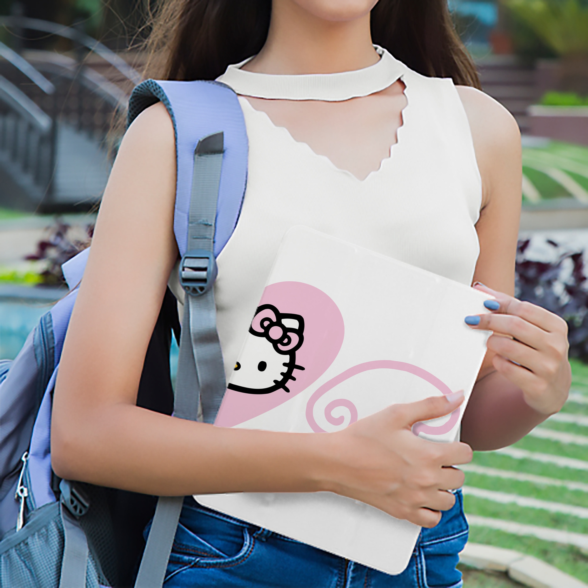 Hello Kitty ハローキティ IPad ケース ブック型 PUレザー TPU 耐衝撃 軽量 薄型 ペン収納なし 全面保護 IPad 各モデル対応