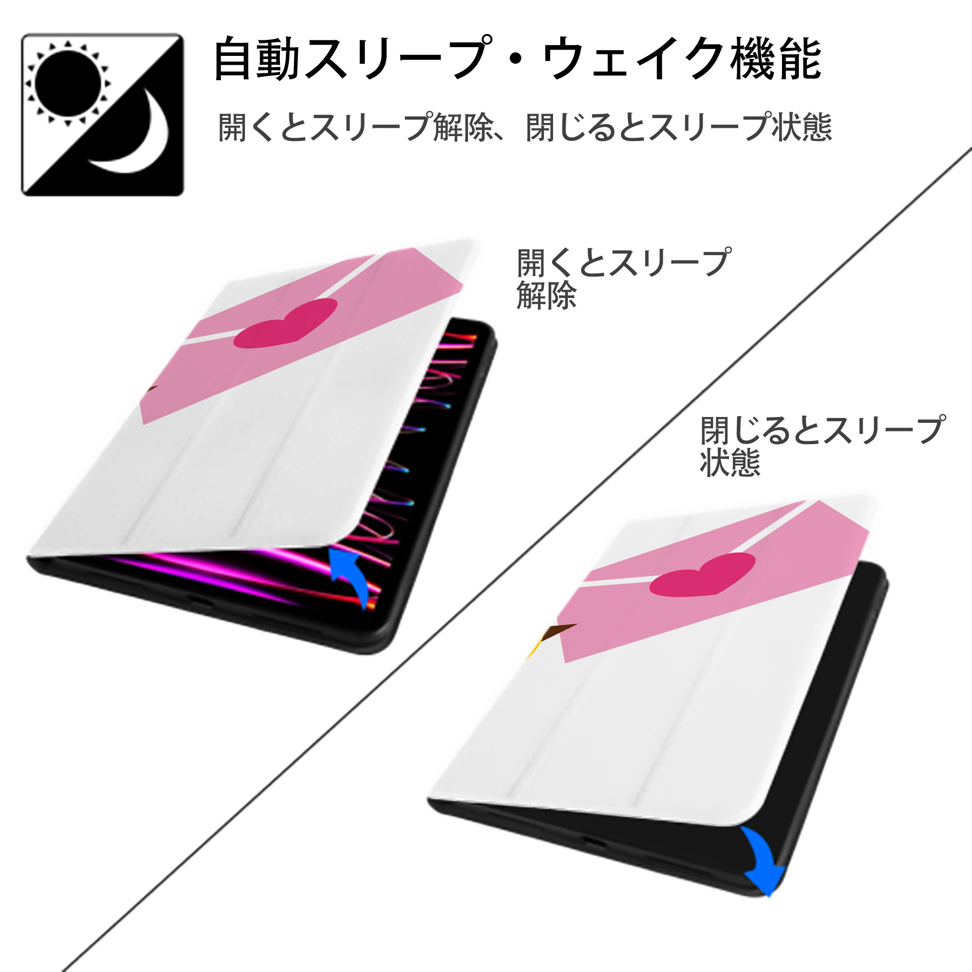 Hello Kitty ハローキティ IPad ケース ブック型 PUレザー TPU 耐衝撃 軽量 薄型 ペン収納なし 全面保護 IPad 各モデル対応