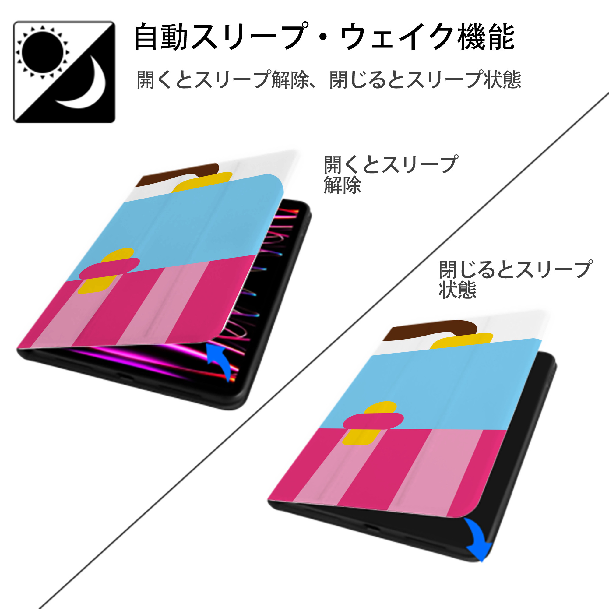 Hello Kitty ハローキティ IPad ケース ブック型 PUレザー TPU 耐衝撃 軽量 薄型 ペン収納なし 全面保護 IPad 各モデル対応