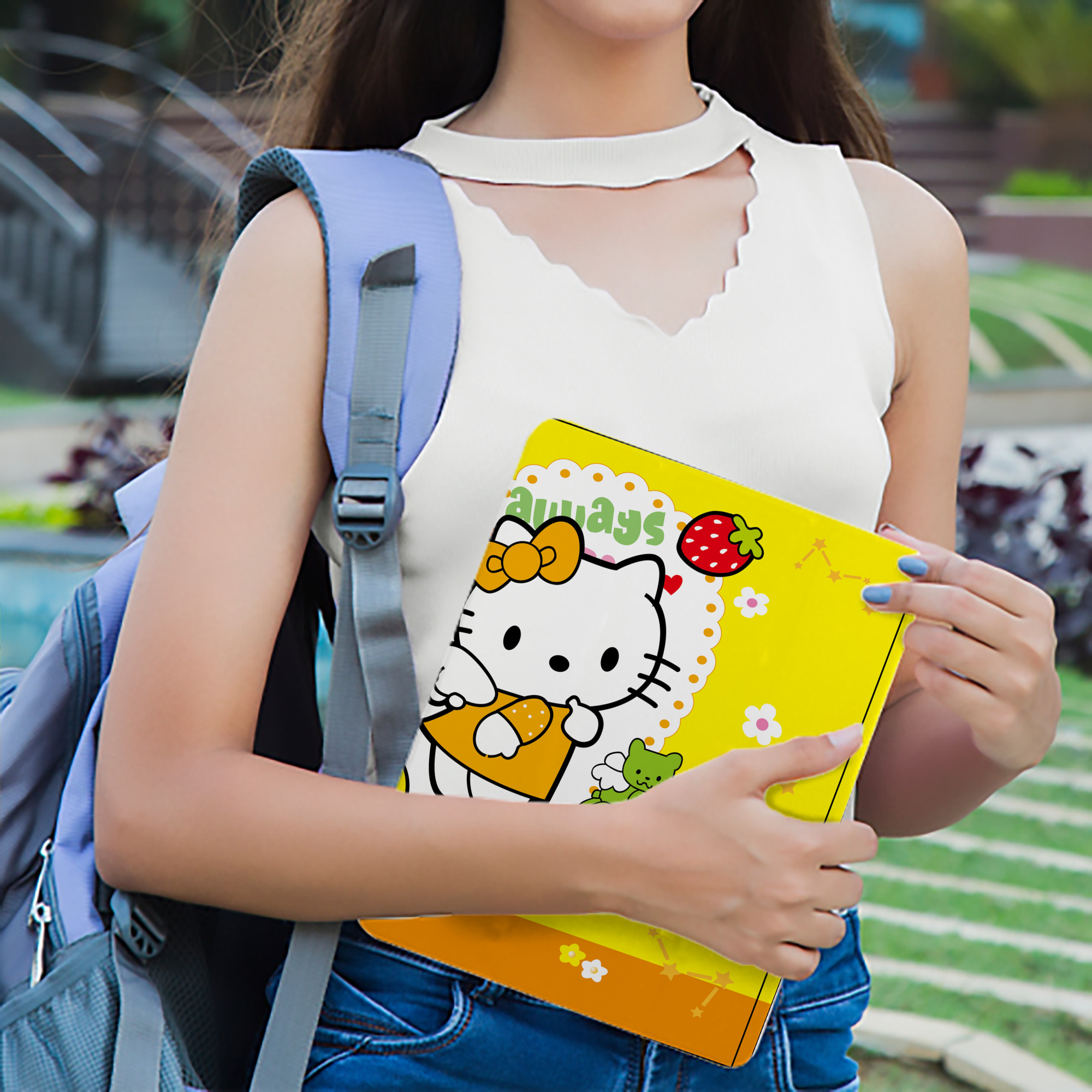 Hello Kitty ハローキティ IPadケース ペンホルダー付き ブックスタイルデザイン
