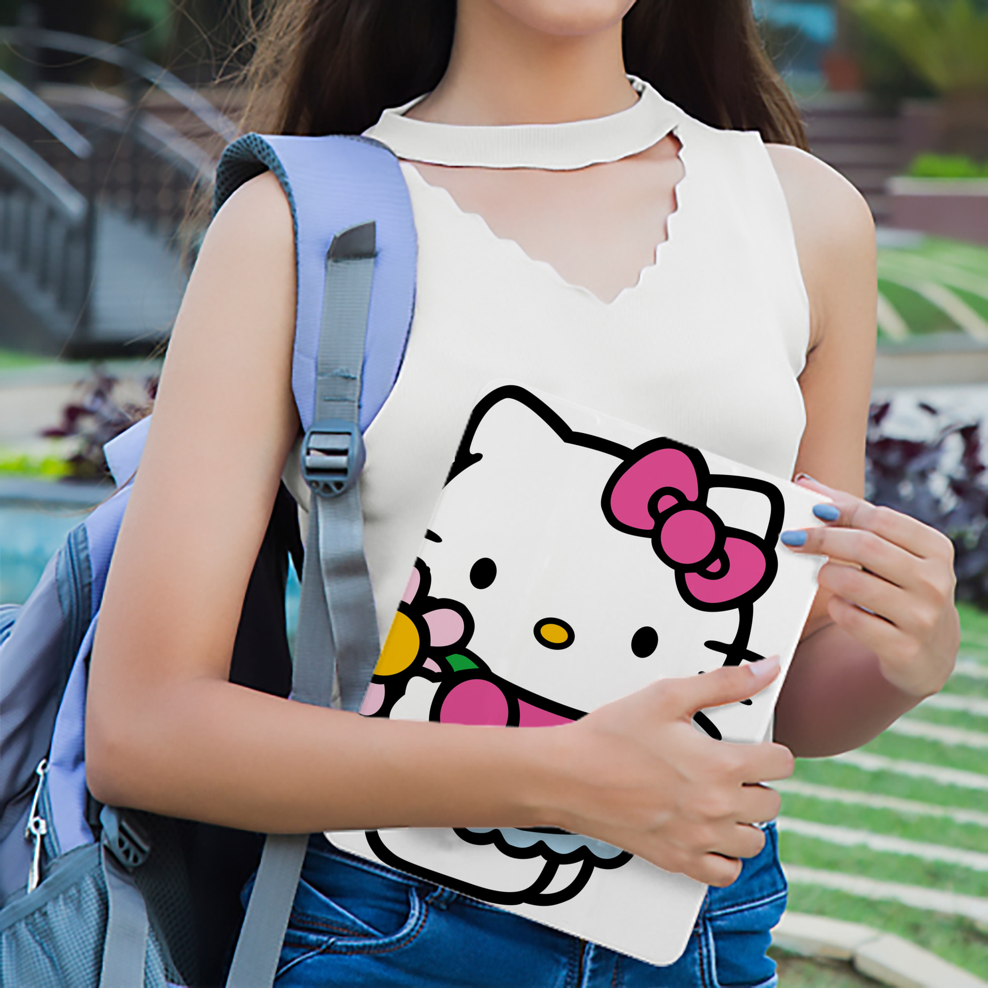 Hello Kitty ハローキティ IPadケース ペンホルダー付き ブックスタイルデザイン