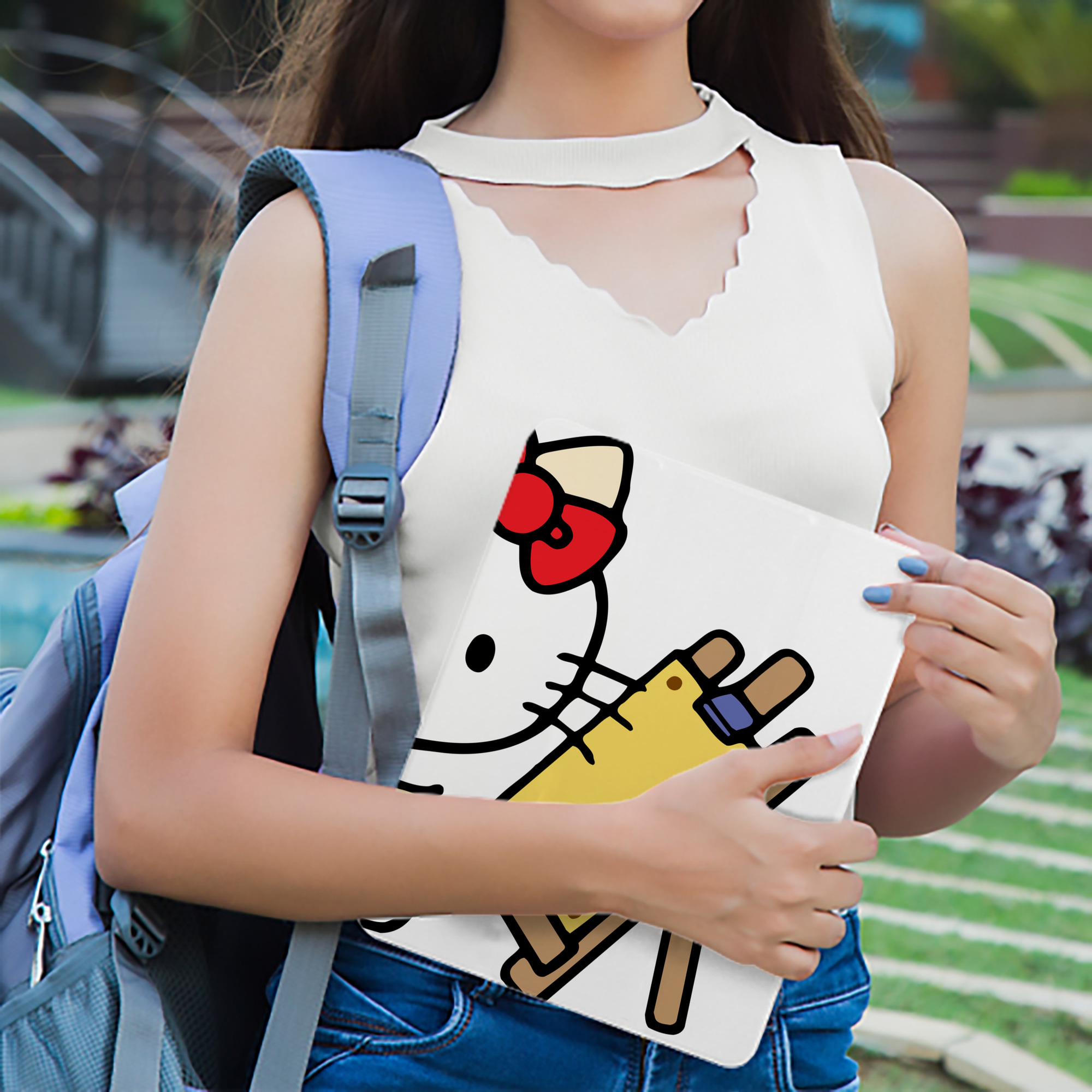 Hello Kitty ハローキティ IPadケース ペンホルダー付き ブックスタイルデザイン