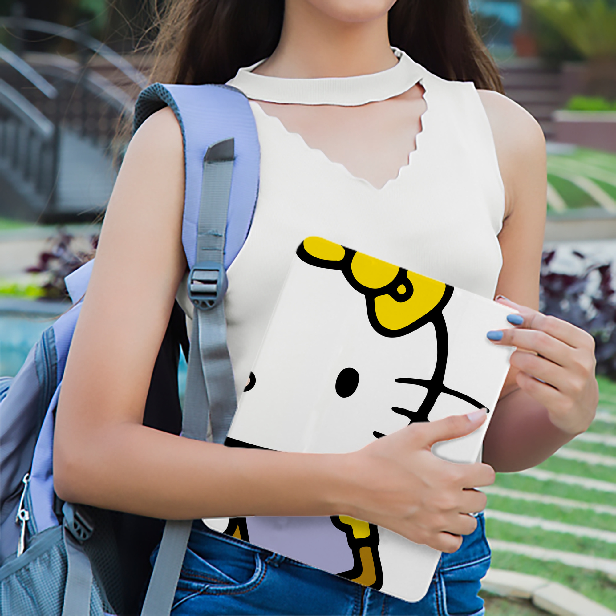 Hello Kitty ハローキティ IPadケース ペンホルダー付き ブックスタイルデザイン