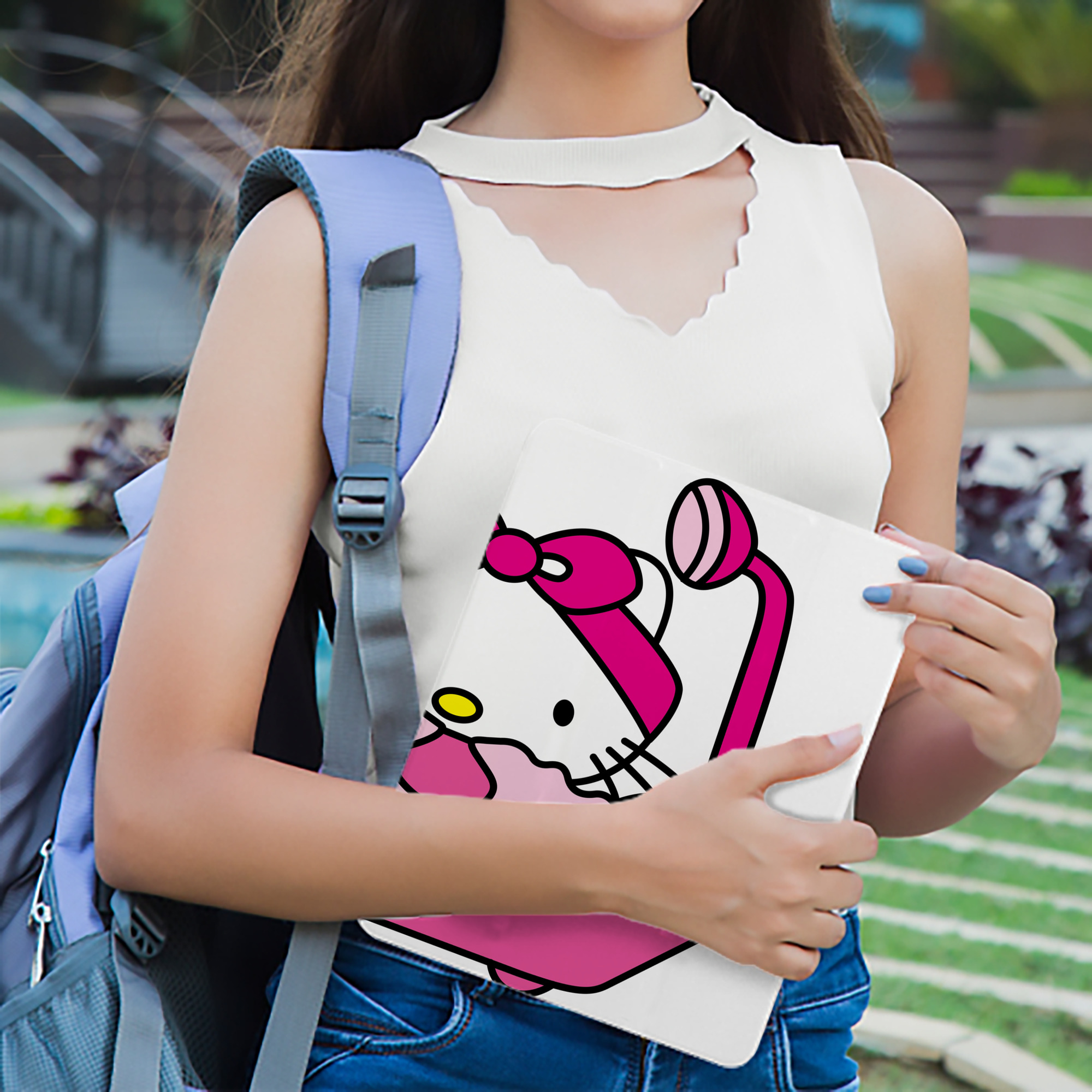 Hello Kitty ハローキティ IPadケース ペンホルダー付き ブックスタイルデザイン