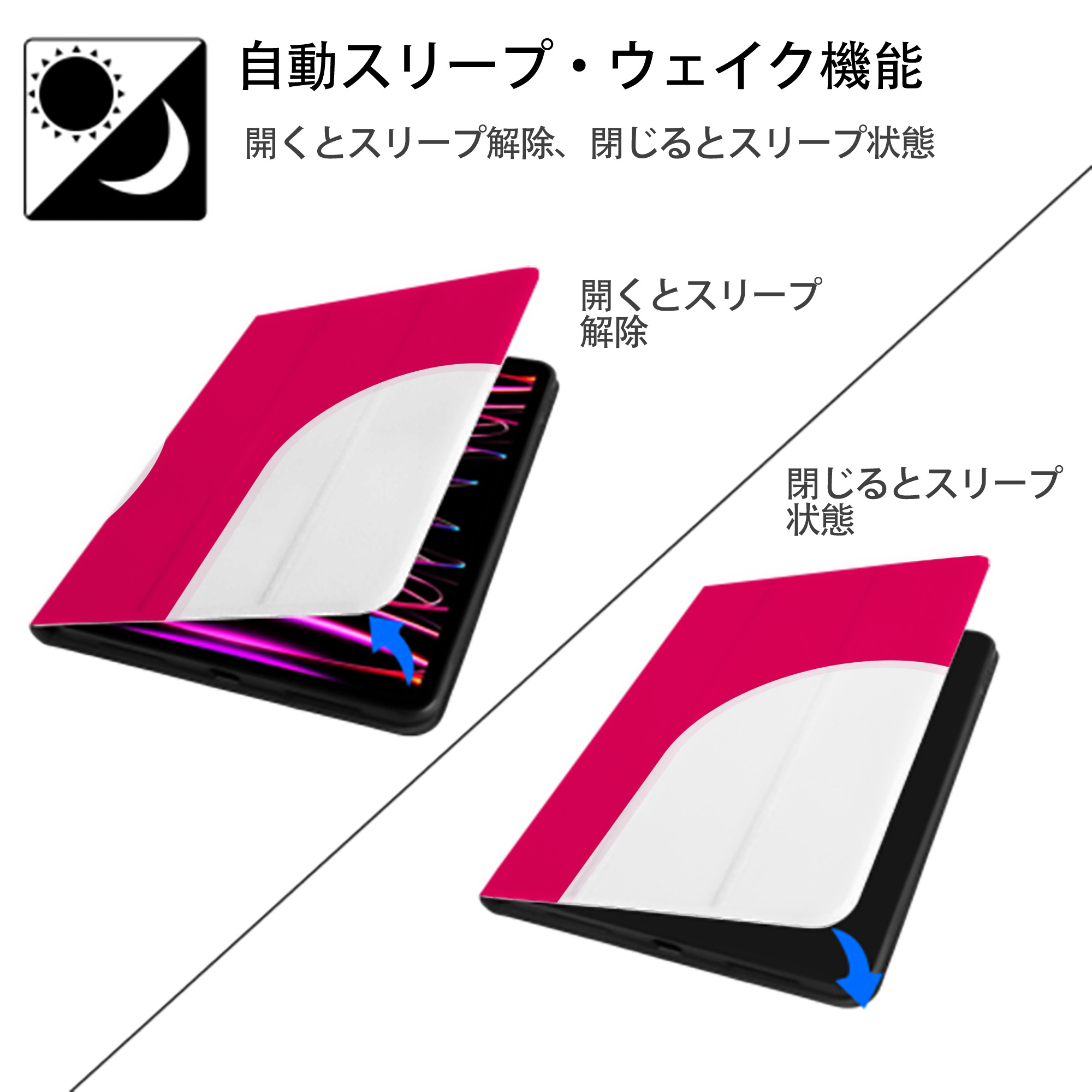 Hello Kitty ハローキティ IPadケース ペンホルダー付き ブックスタイルデザイン