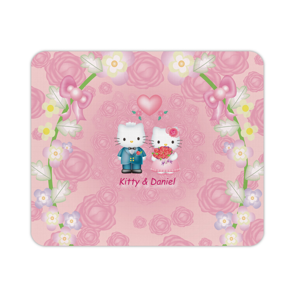 （画像用） Hello Kitty ハローキティ マウスパッド ステッチ加工 ラバー素材 防水 滑り止め 超薄型 ゲーミング/オフィス対応