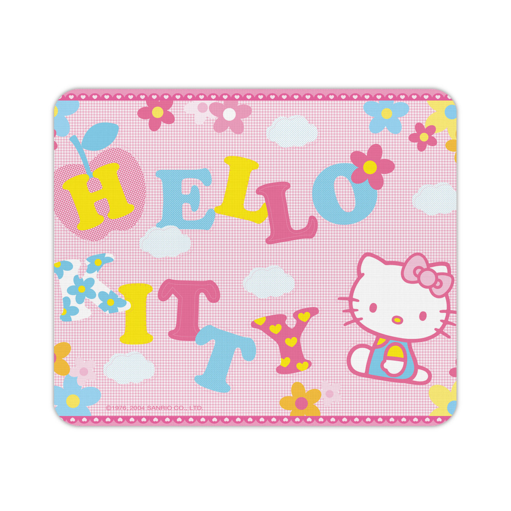 （画像用） Hello Kitty ハローキティ マウスパッド ステッチ加工 ラバー素材 防水 滑り止め 超薄型 ゲーミング/オフィス対応