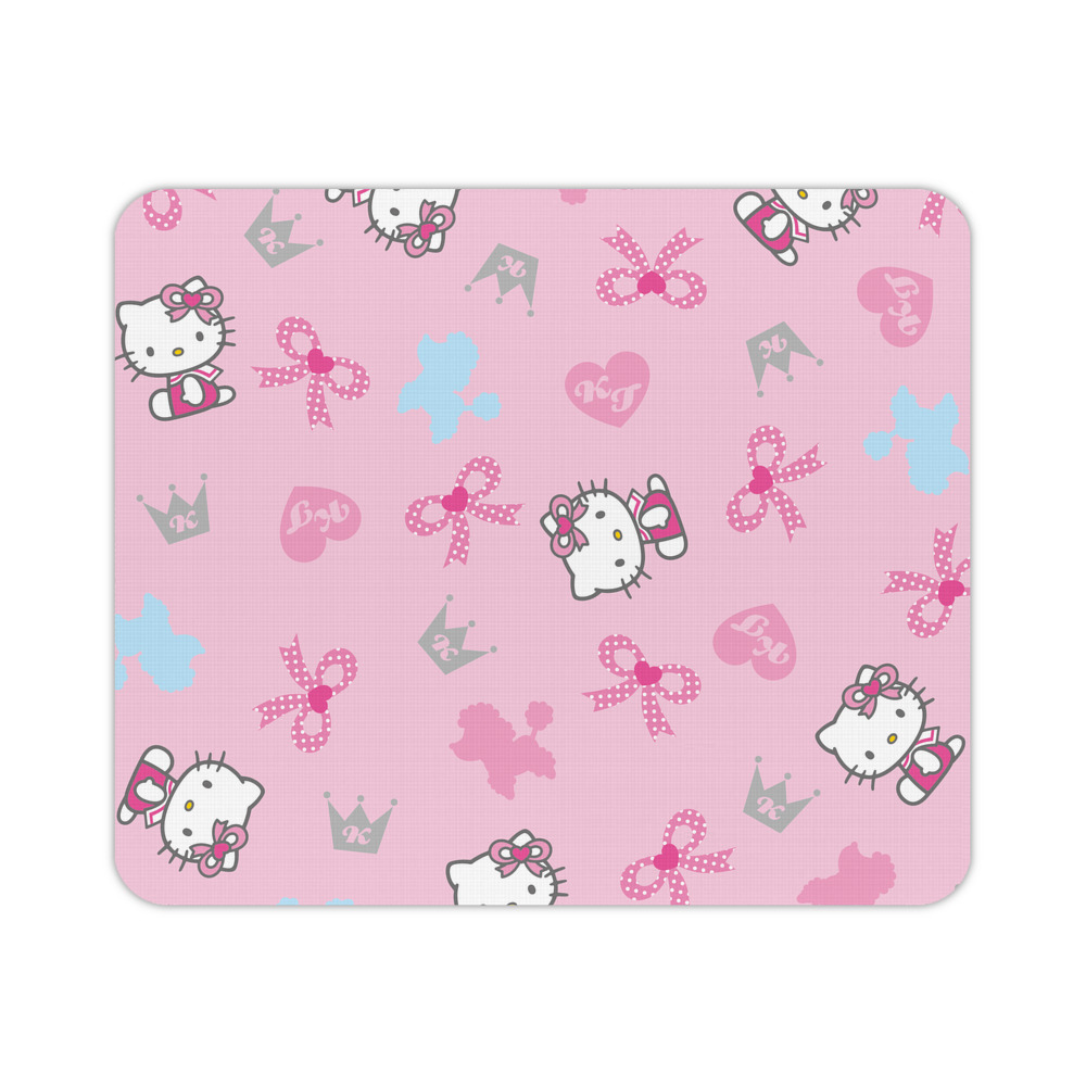 （画像用） Hello Kitty ハローキティ マウスパッド ステッチ加工 ラバー素材 防水 滑り止め 超薄型 ゲーミング/オフィス対応
