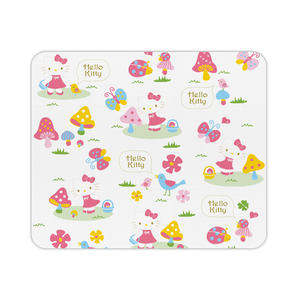 （画像用） Hello Kitty ハローキティ マウスパッド ステッチ加工 ラバー素材 防水 滑り止め 超薄型 ゲーミング/オフィス対応