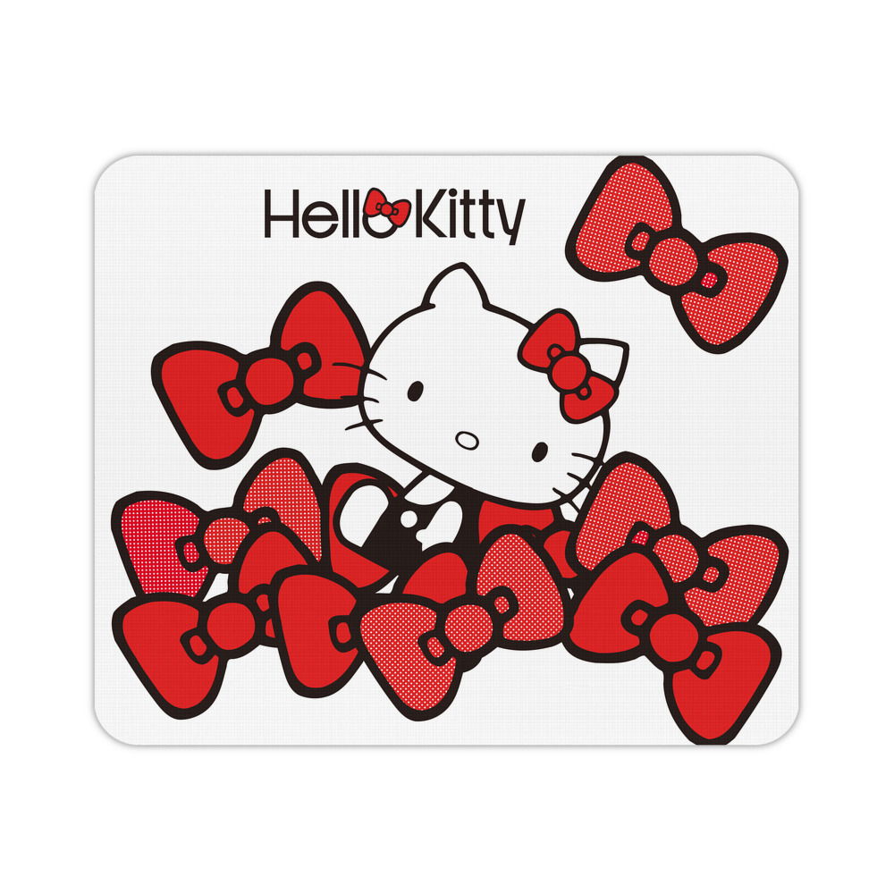 （画像用） Hello Kitty ハローキティ マウスパッド ステッチ加工 ラバー素材 防水 滑り止め 超薄型 ゲーミング/オフィス対応