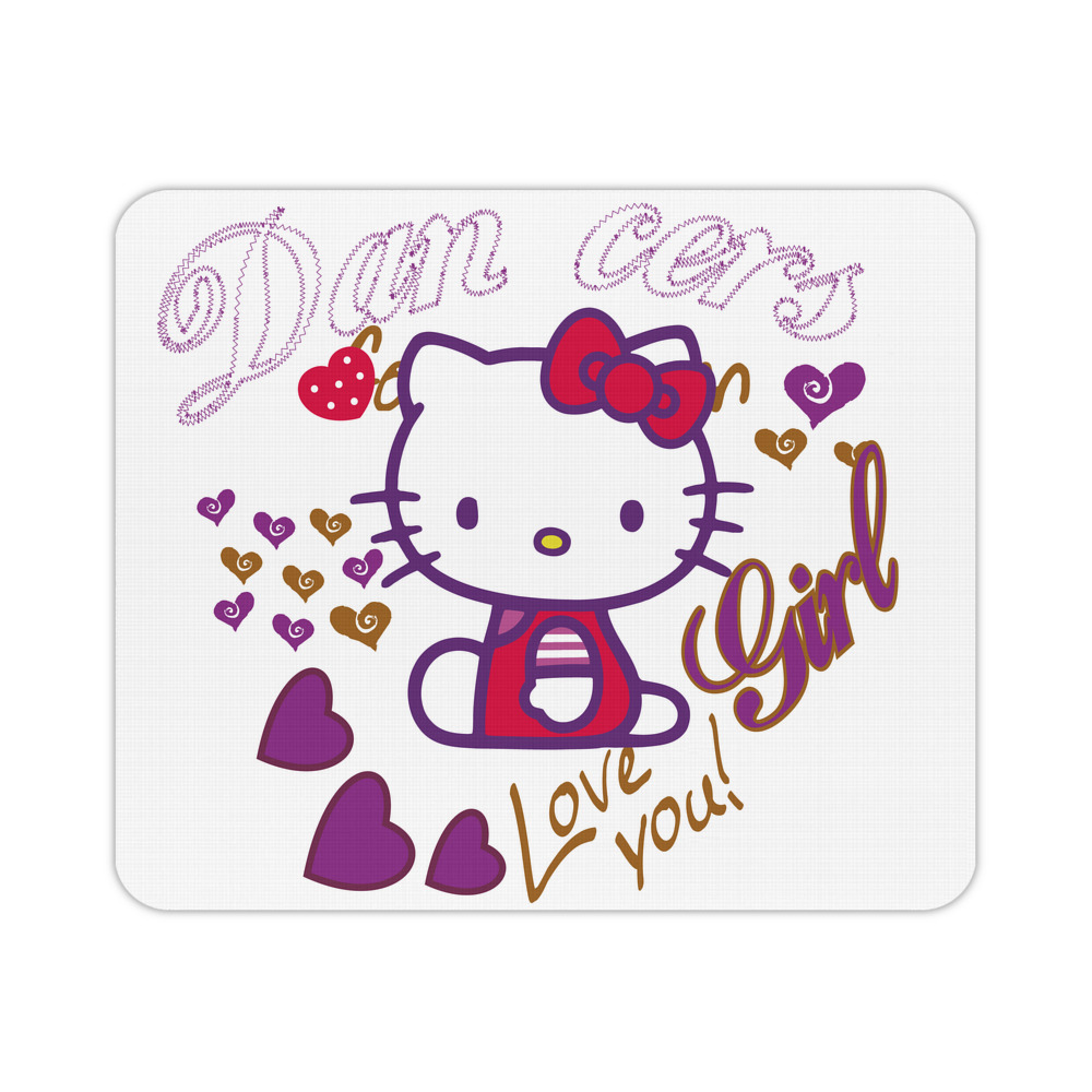 （画像用） Hello Kitty ハローキティ マウスパッド ステッチ加工 ラバー素材 防水 滑り止め 超薄型 ゲーミング/オフィス対応