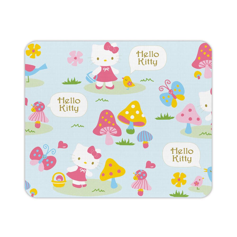 （画像用） Hello Kitty ハローキティ マウスパッド ステッチ加工 ラバー素材 防水 滑り止め 超薄型 ゲーミング/オフィス対応