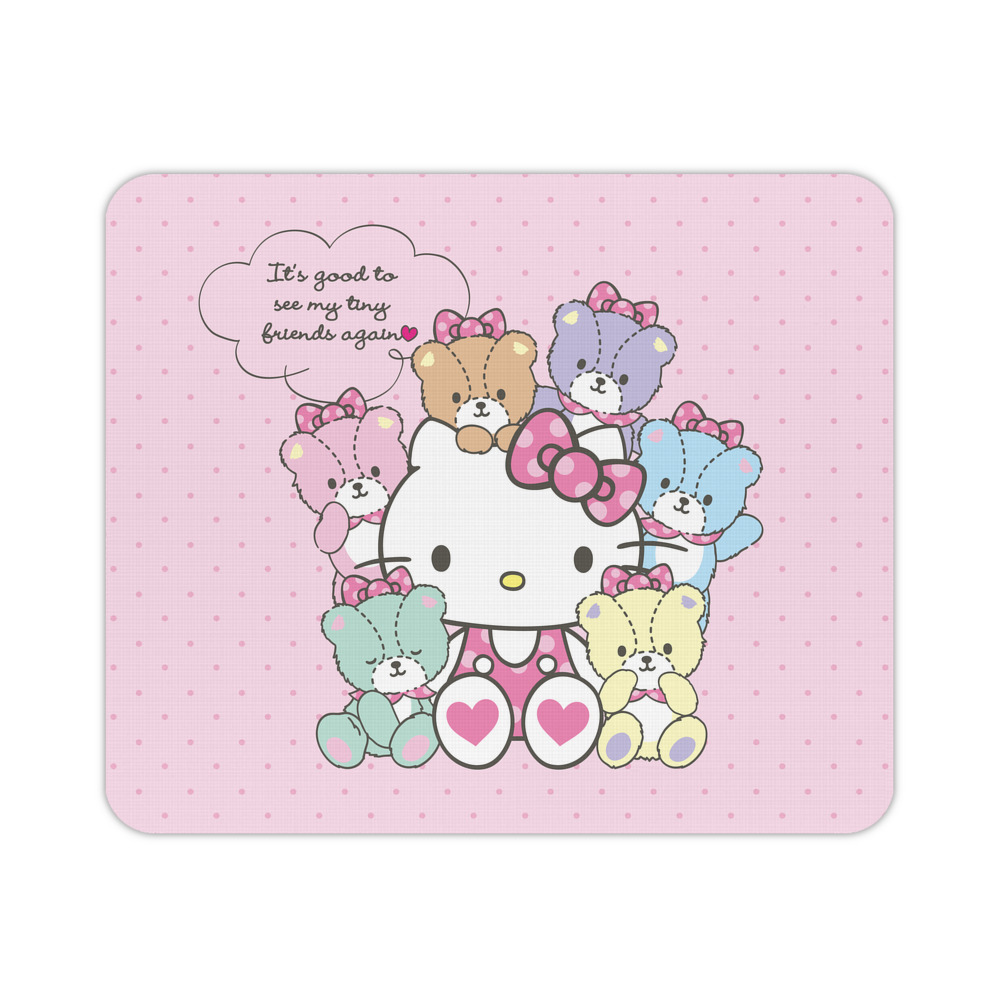 （画像用） Hello Kitty ハローキティ マウスパッド ステッチ加工 ラバー素材 防水 滑り止め 超薄型 ゲーミング/オフィス対応