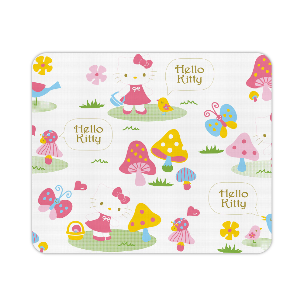 （画像用） Hello Kitty ハローキティ マウスパッド ステッチ加工 ラバー素材 防水 滑り止め 超薄型 ゲーミング/オフィス対応
