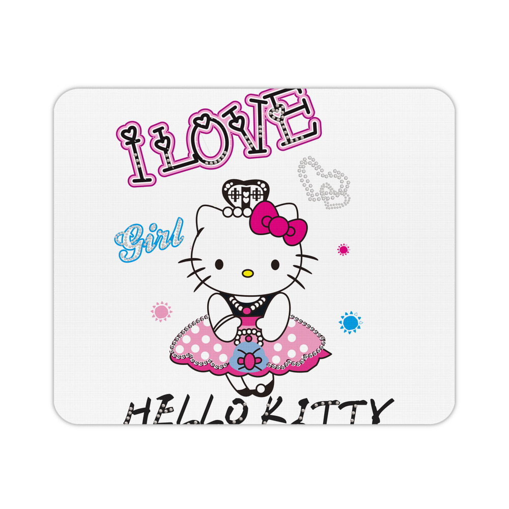 （画像用） Hello Kitty ハローキティ マウスパッド ステッチ加工 ラバー素材 防水 滑り止め 超薄型 ゲーミング/オフィス対応