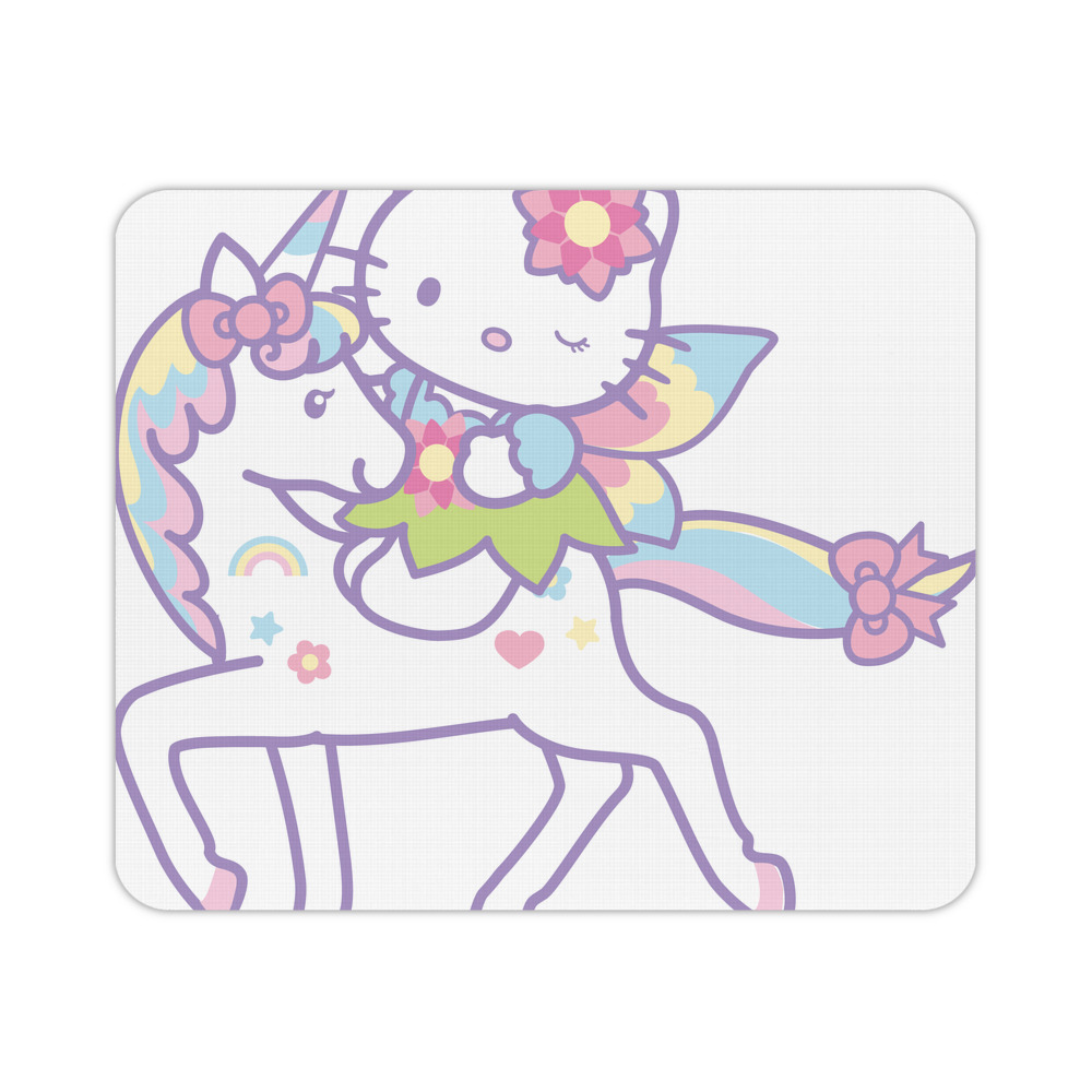 （画像用） Hello Kitty ハローキティ マウスパッド ステッチ加工 ラバー素材 防水 滑り止め 超薄型 ゲーミング/オフィス対応
