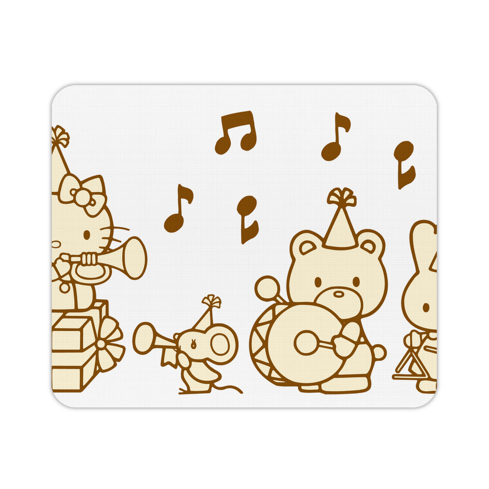 （画像用） Hello Kitty ハローキティ マウスパッド ステッチ加工 ラバー素材 防水 滑り止め 超薄型 ゲーミング/オフィス対応