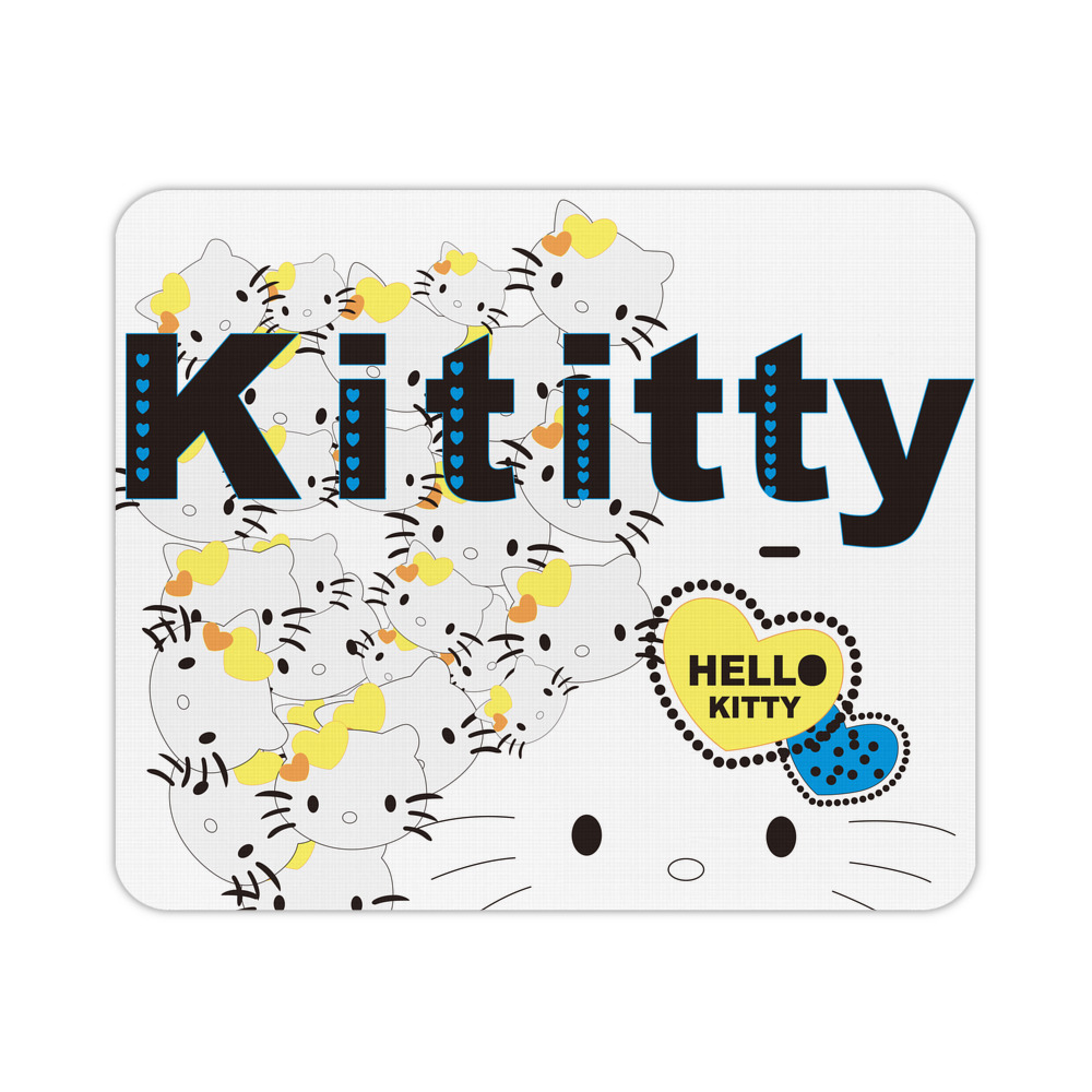 （画像用） Hello Kitty ハローキティ マウスパッド ステッチ加工 ラバー素材 防水 滑り止め 超薄型 ゲーミング/オフィス対応
