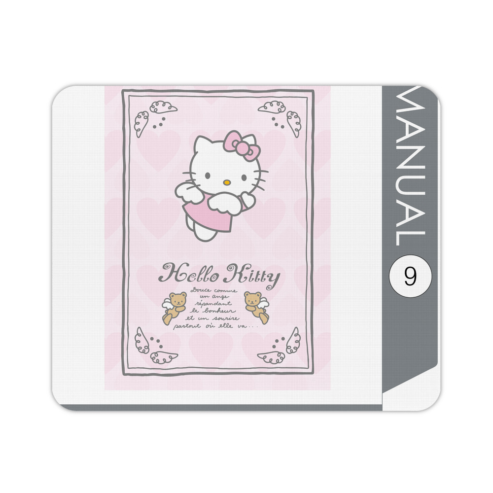 （画像用） Hello Kitty ハローキティ マウスパッド ステッチ加工 ラバー素材 防水 滑り止め 超薄型 ゲーミング/オフィス対応