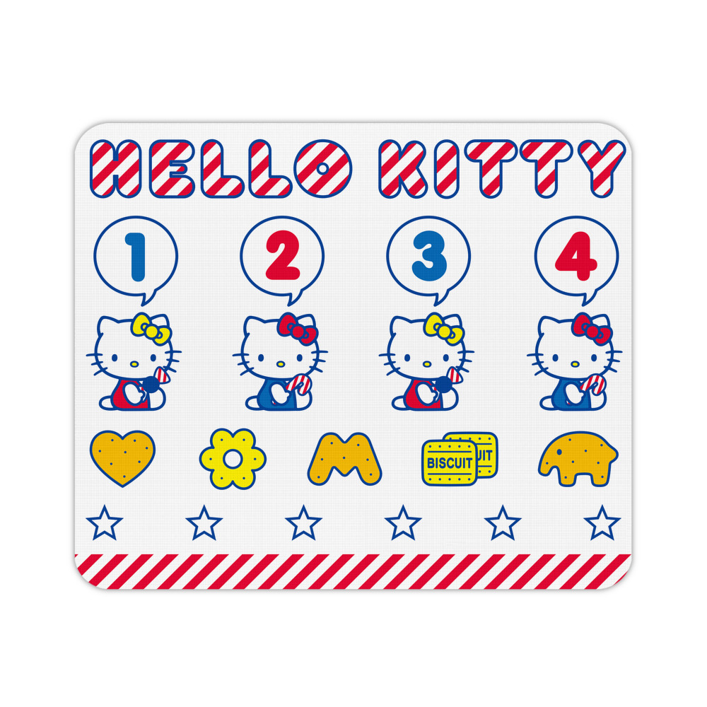 （画像用） Hello Kitty ハローキティ マウスパッド ステッチ加工 ラバー素材 防水 滑り止め 超薄型 ゲーミング/オフィス対応