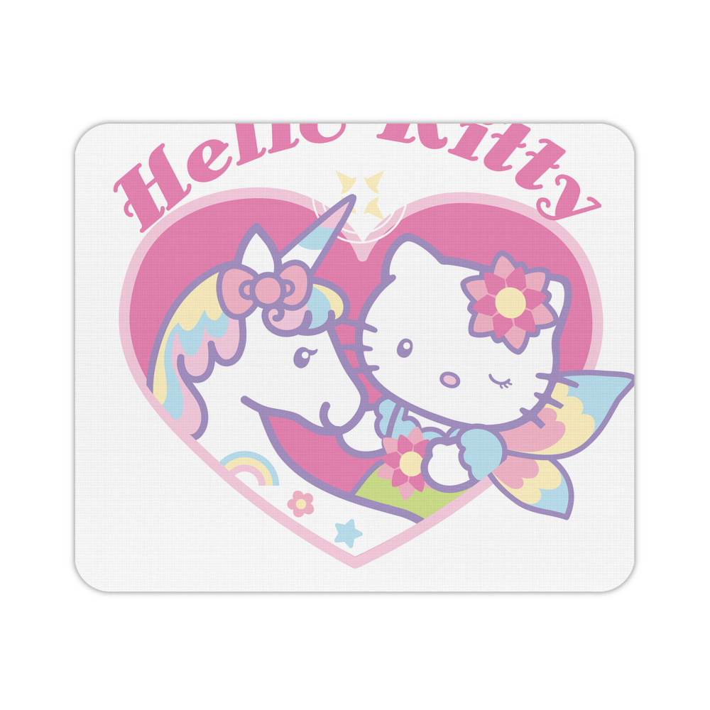 （画像用） Hello Kitty ハローキティ マウスパッド ステッチ加工 ラバー素材 防水 滑り止め 超薄型 ゲーミング/オフィス対応