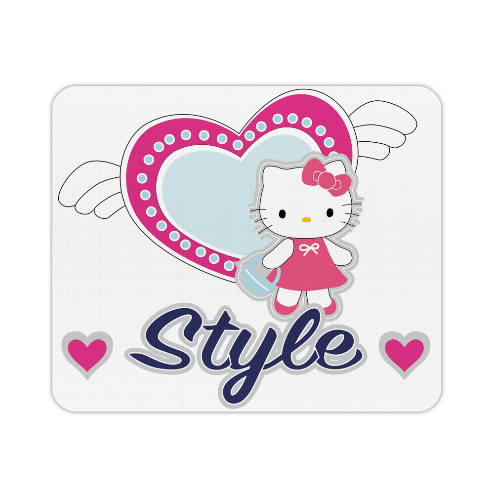 （画像用） Hello Kitty ハローキティ マウスパッド ステッチ加工 ラバー素材 防水 滑り止め 超薄型 ゲーミング/オフィス対応