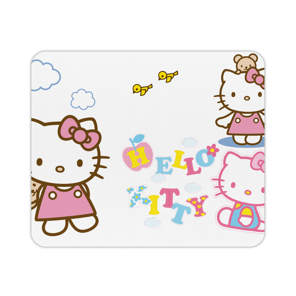 （画像用） Hello Kitty ハローキティ マウスパッド ステッチ加工 ラバー素材 防水 滑り止め 超薄型 ゲーミング/オフィス対応