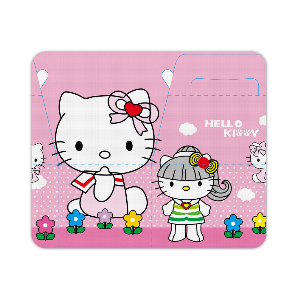 （画像用） Hello Kitty ハローキティ マウスパッド ステッチ加工 ラバー素材 防水 滑り止め 超薄型 ゲーミング/オフィス対応