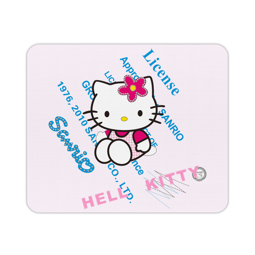 （画像用） Hello Kitty ハローキティ マウスパッド ステッチ加工 ラバー素材 防水 滑り止め 超薄型 ゲーミング/オフィス対応
