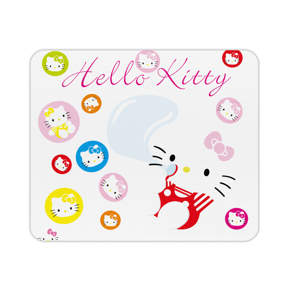 （画像用） Hello Kitty ハローキティ マウスパッド ステッチ加工 ラバー素材 防水 滑り止め 超薄型 ゲーミング/オフィス対応
