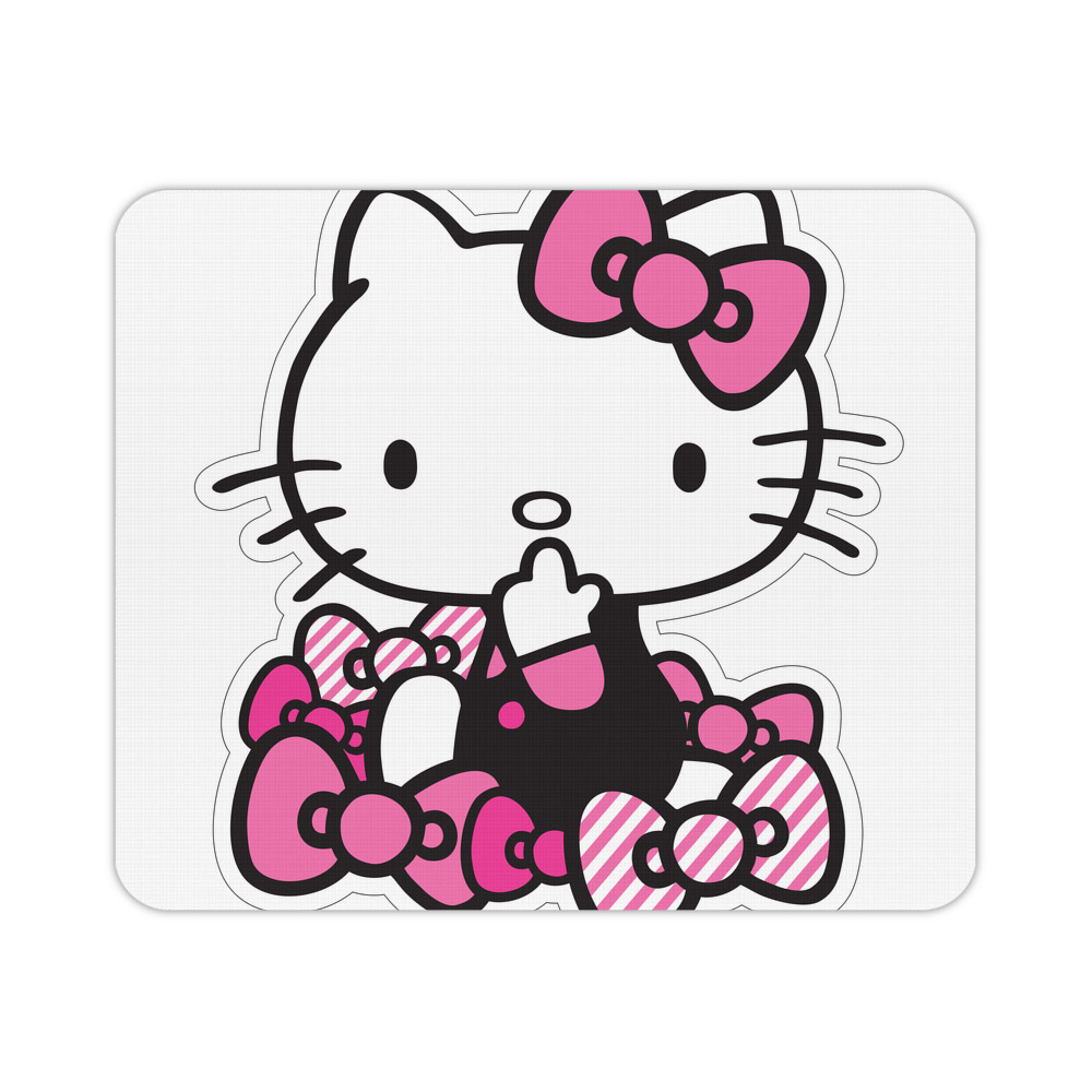 （画像用） Hello Kitty ハローキティ マウスパッド ステッチ加工 ラバー素材 防水 滑り止め 超薄型 ゲーミング/オフィス対応