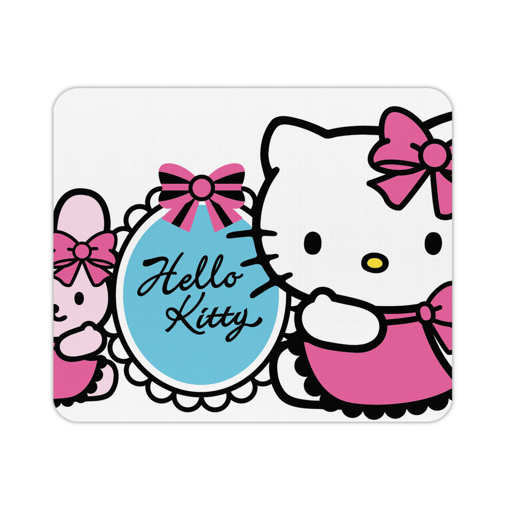 （画像用） Hello Kitty ハローキティ マウスパッド ステッチ加工 ラバー素材 防水 滑り止め 超薄型 ゲーミング/オフィス対応