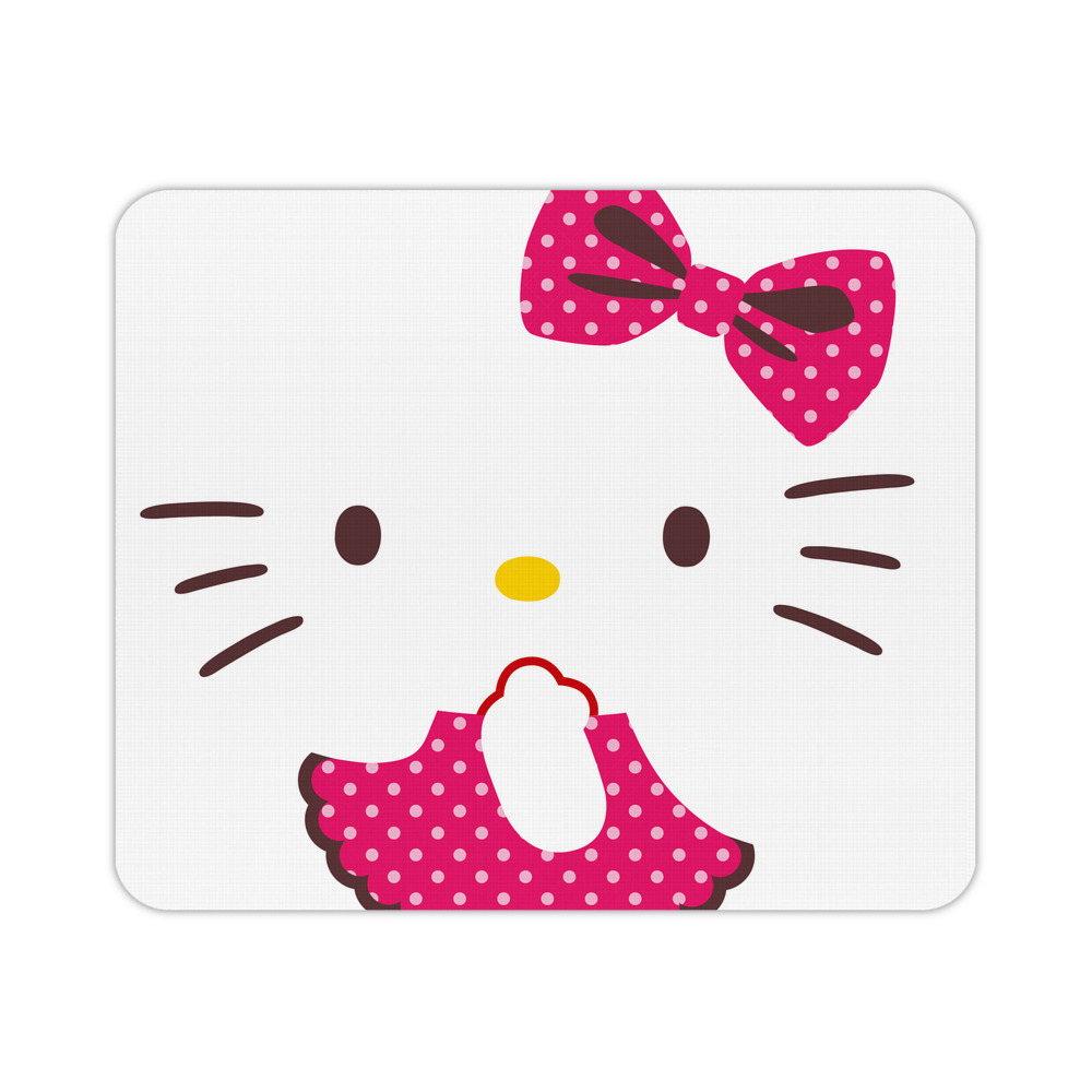 （画像用） Hello Kitty ハローキティ マウスパッド ステッチ加工 ラバー素材 防水 滑り止め 超薄型 ゲーミング/オフィス対応