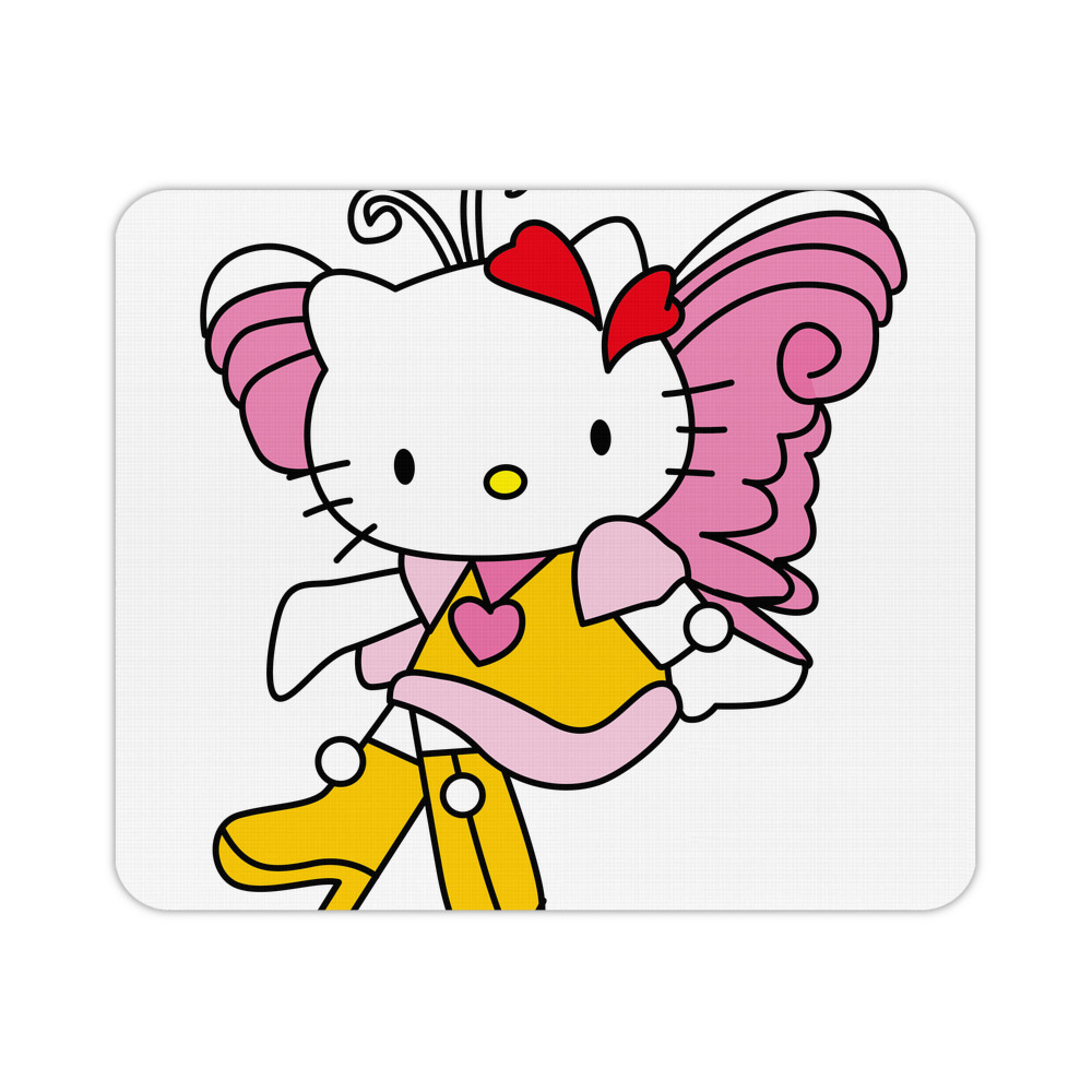 （画像用） Hello Kitty ハローキティ マウスパッド ステッチ加工 ラバー素材 防水 滑り止め 超薄型 ゲーミング/オフィス対応