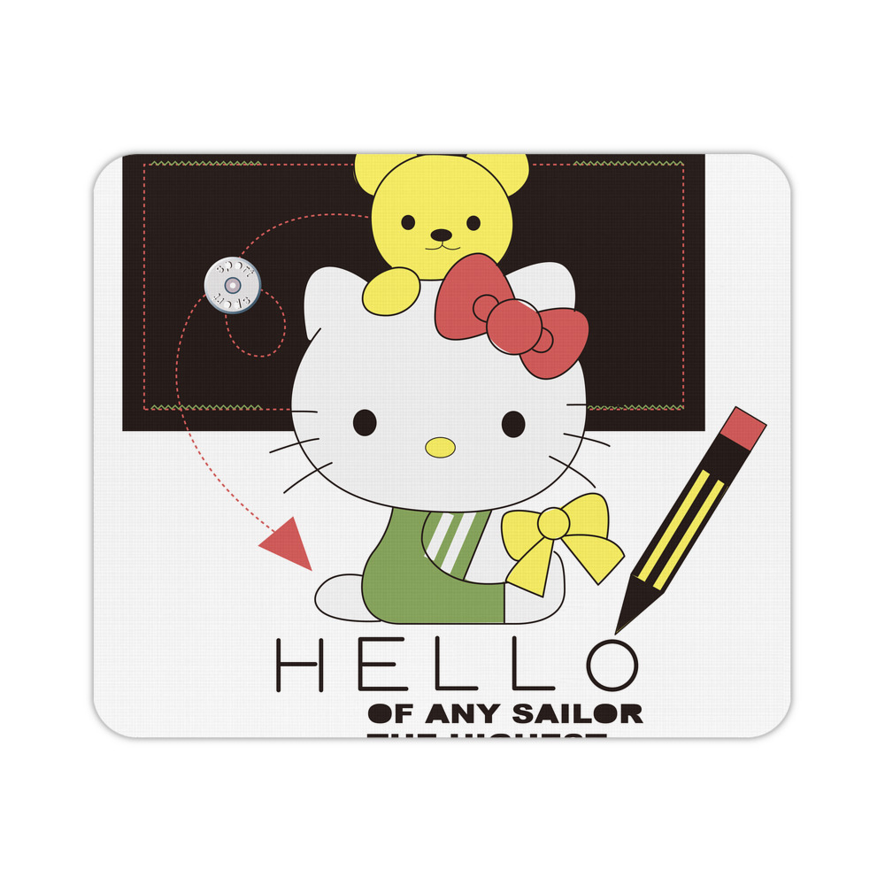 （画像用） Hello Kitty ハローキティ マウスパッド ステッチ加工 ラバー素材 防水 滑り止め 超薄型 ゲーミング/オフィス対応