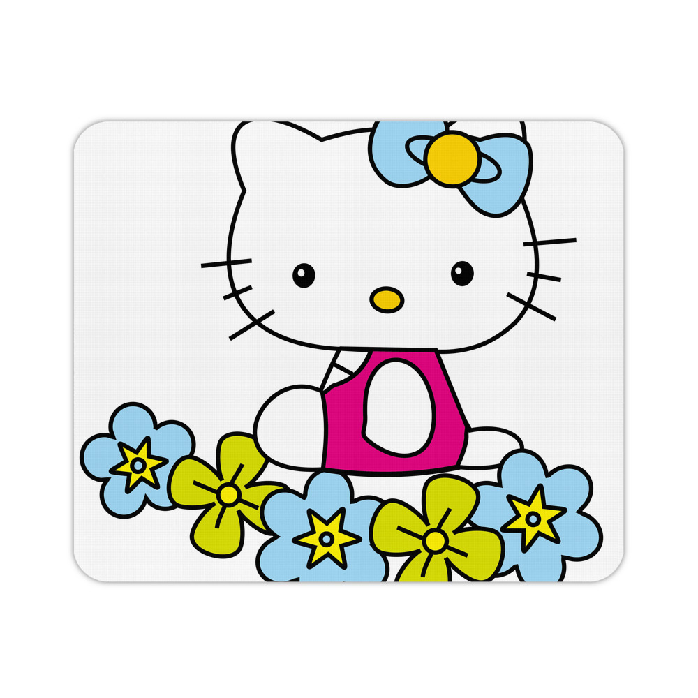（画像用） Hello Kitty ハローキティ マウスパッド ステッチ加工 ラバー素材 防水 滑り止め 超薄型 ゲーミング/オフィス対応
