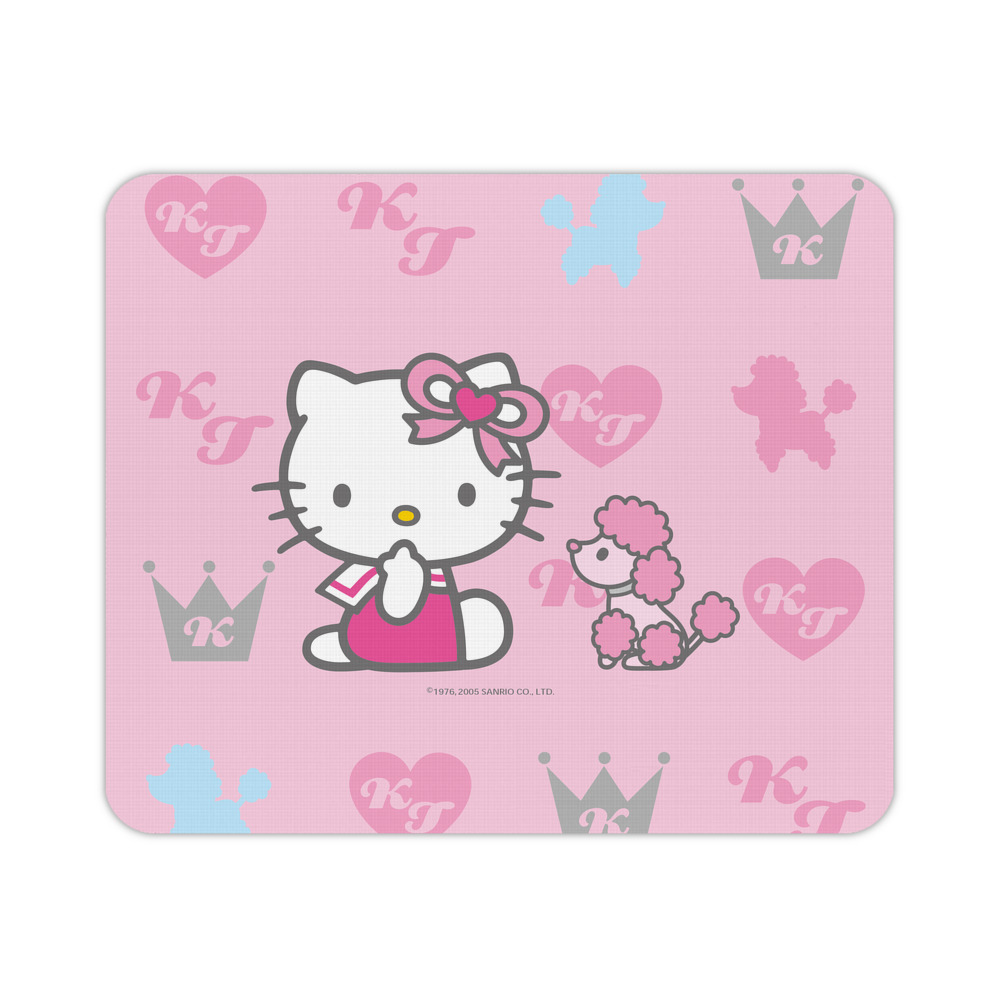 （画像用） Hello Kitty ハローキティ マウスパッド ステッチ加工 ラバー素材 防水 滑り止め 超薄型 ゲーミング/オフィス対応